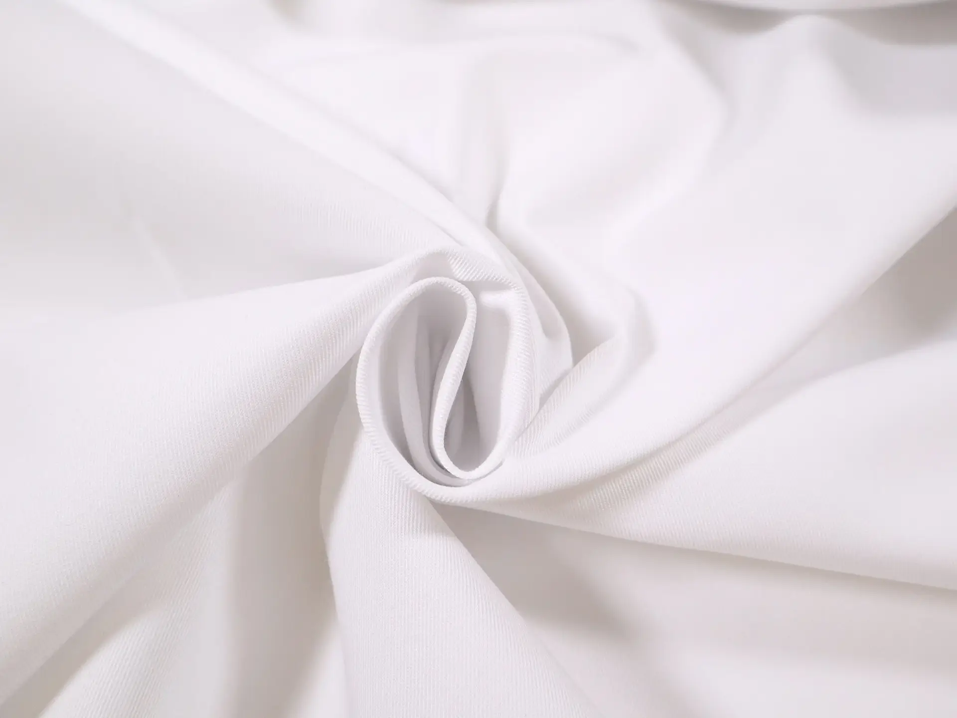 Eco Friendly Poly & Cotton Twill in White