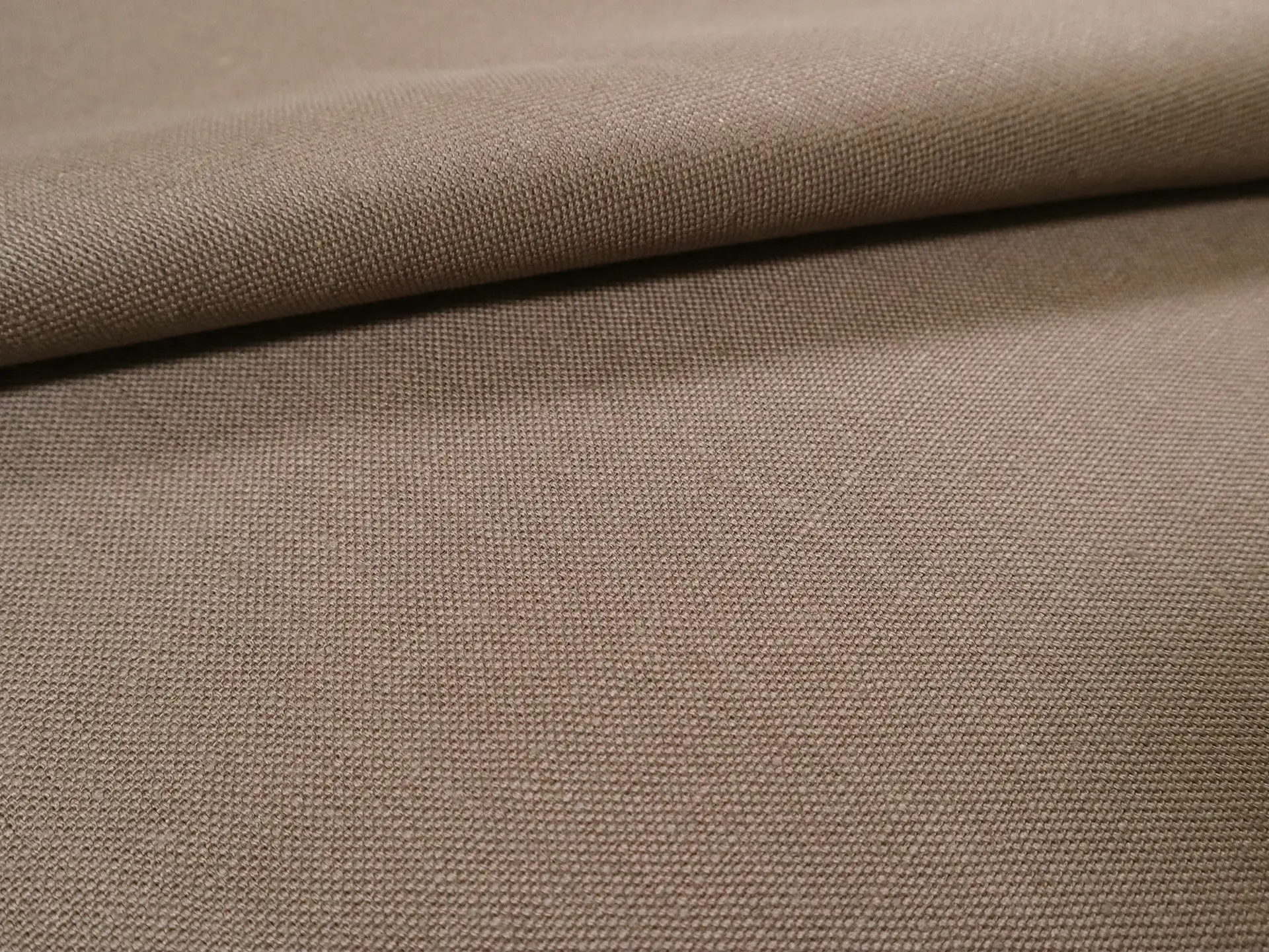 Linen Upholstery Canvas in Khaki