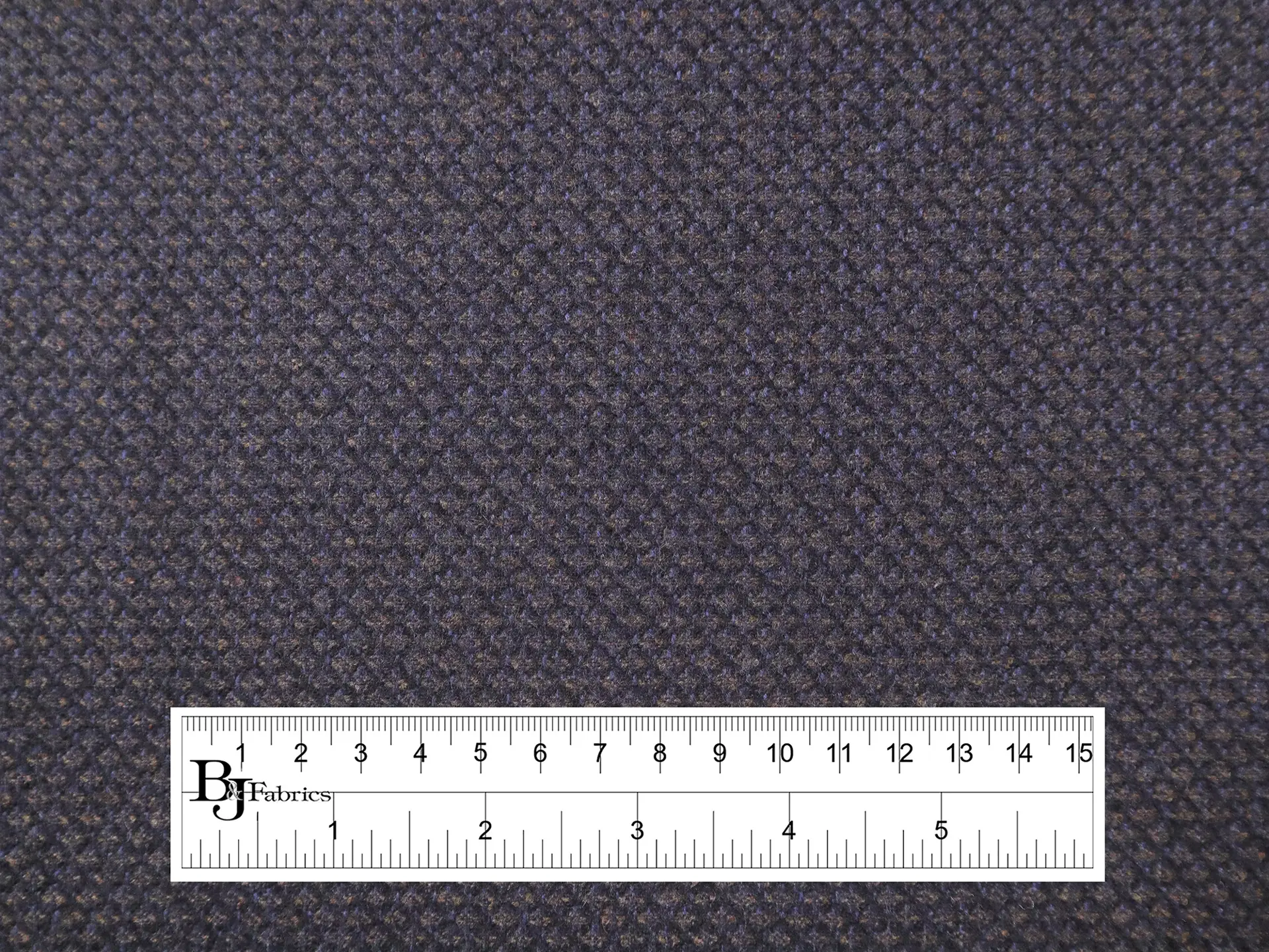 Italian Wool and Cashmere Suiting in Blue, Black & Brown