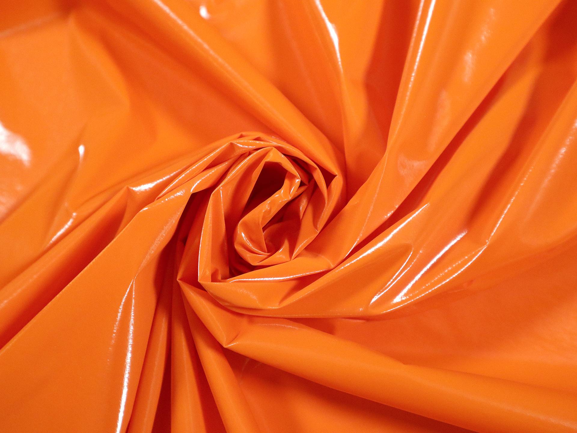 Italian Plastic Coated Habotai in Orange