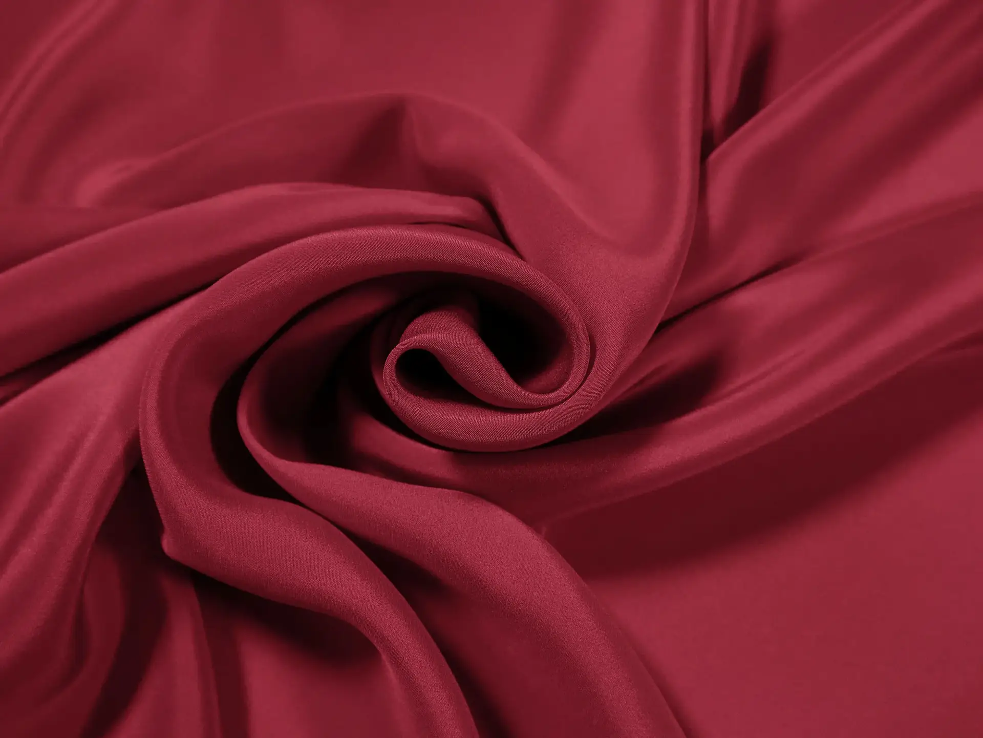 Silk Crepe de Chine in Dark Scarlet