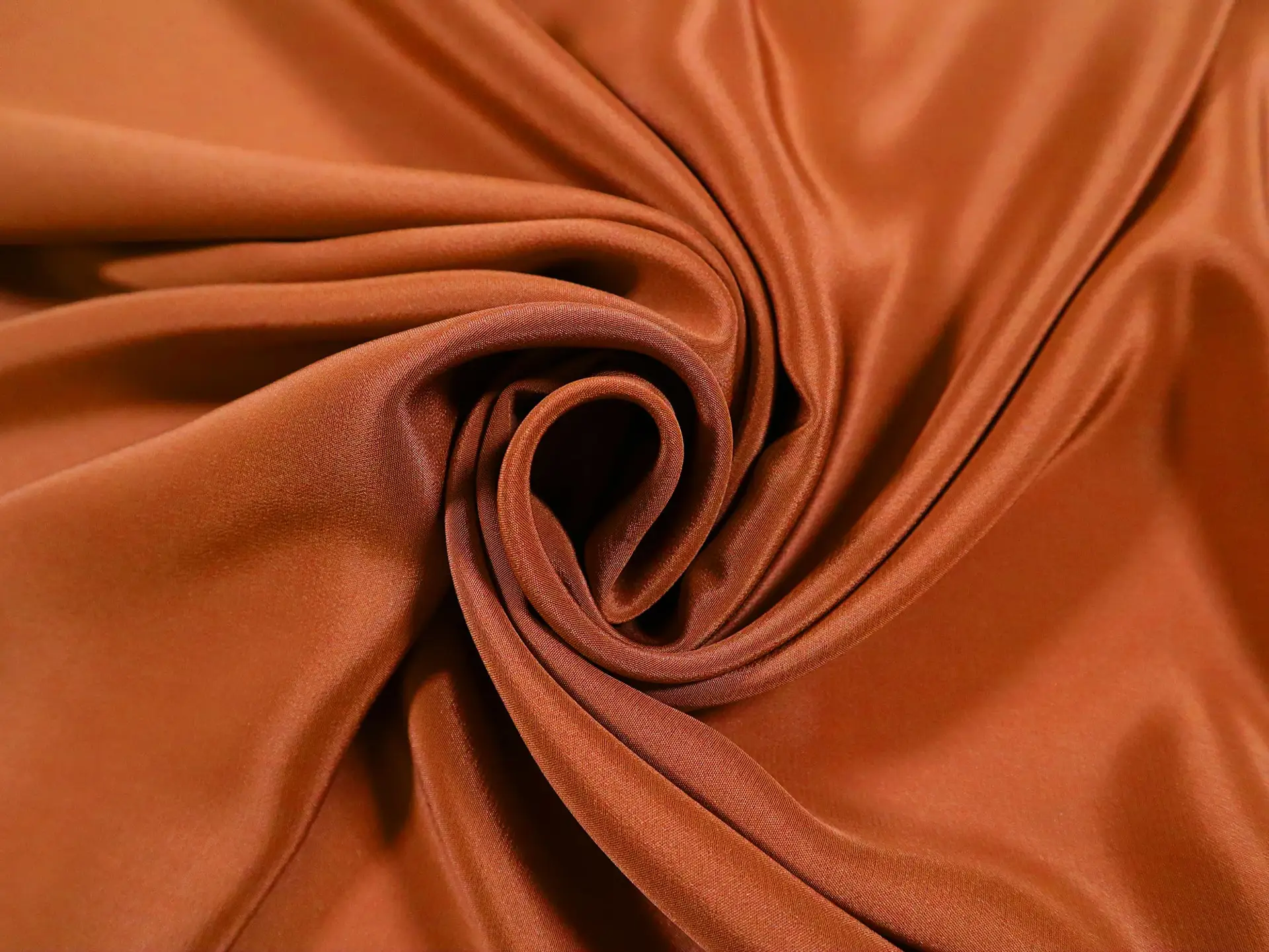 Silk Crepe de Chine in Spice