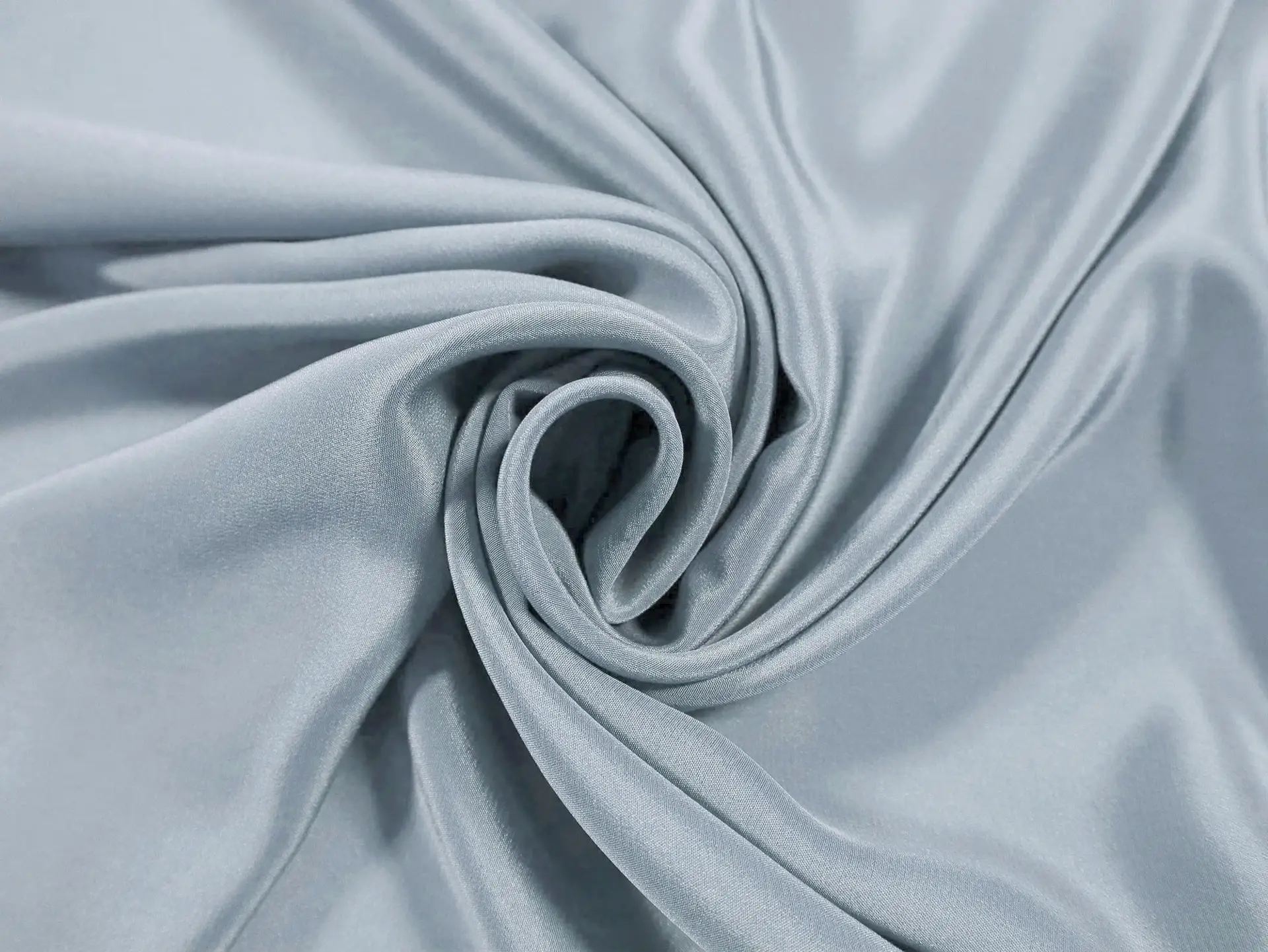 Silk Crepe de Chine in Dusty Blue