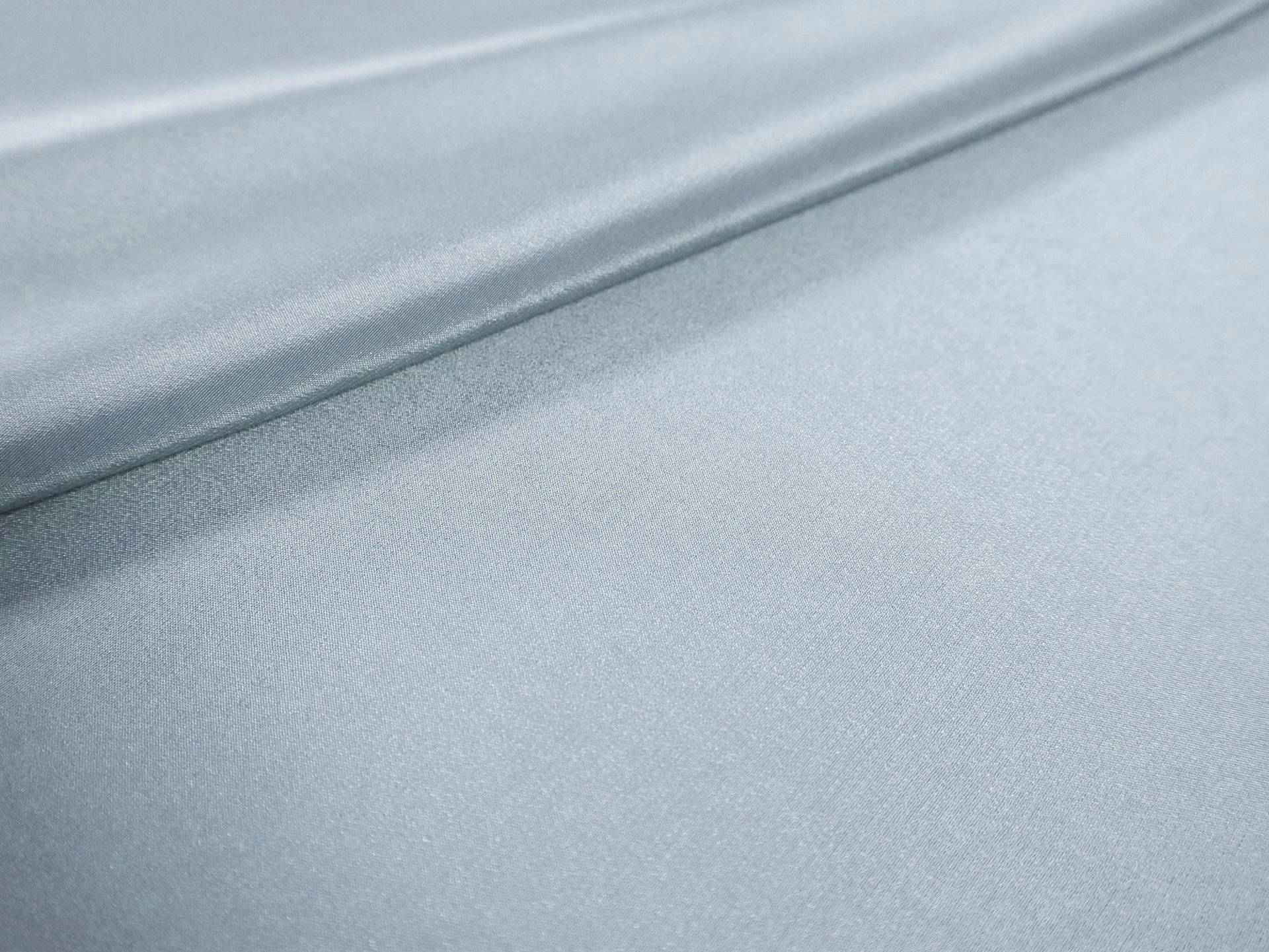 Silk Crepe de Chine in Dusty Blue