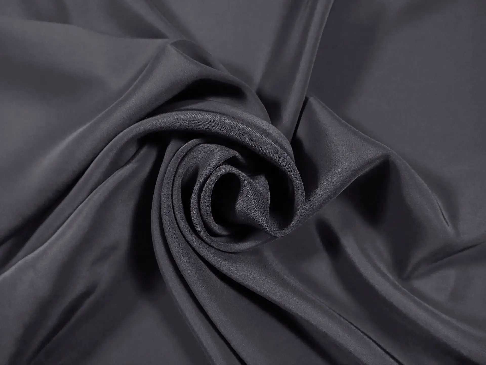 Silk Crepe de Chine in Eggplant
