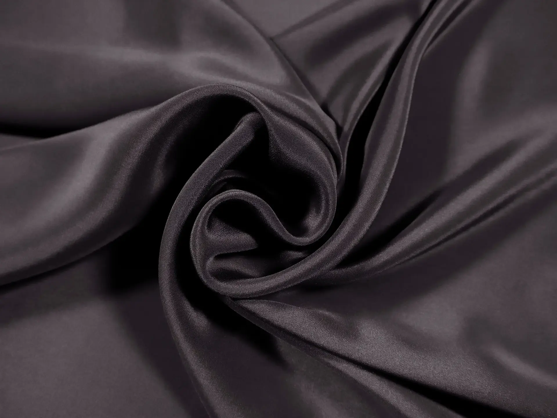 Silk Crepe de Chine in Midnight