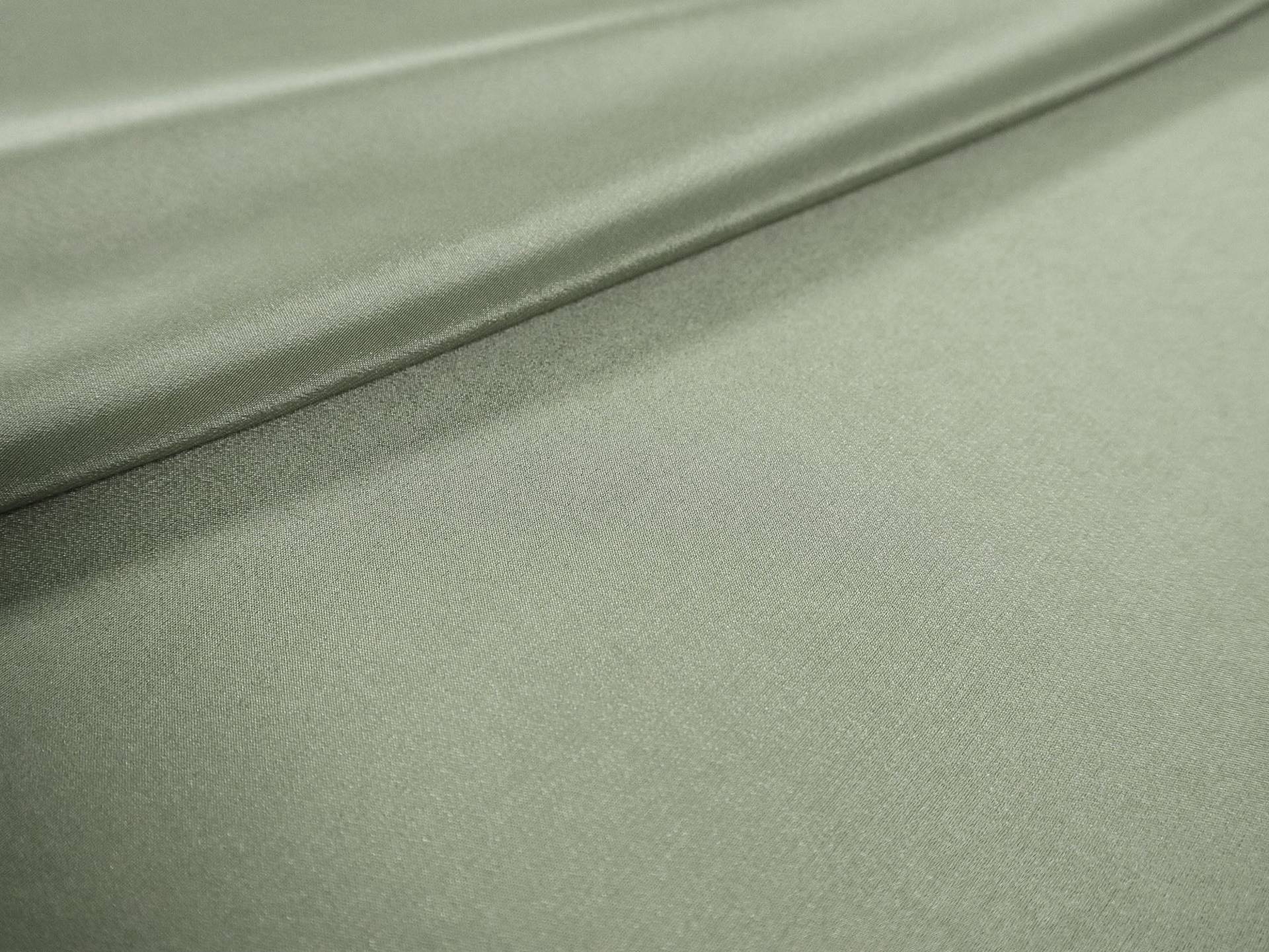 Silk Crepe de Chine in Dill 