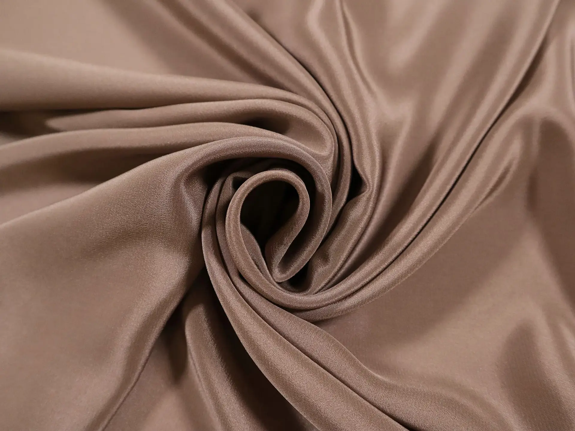 Silk Crepe de Chine in Mushroom