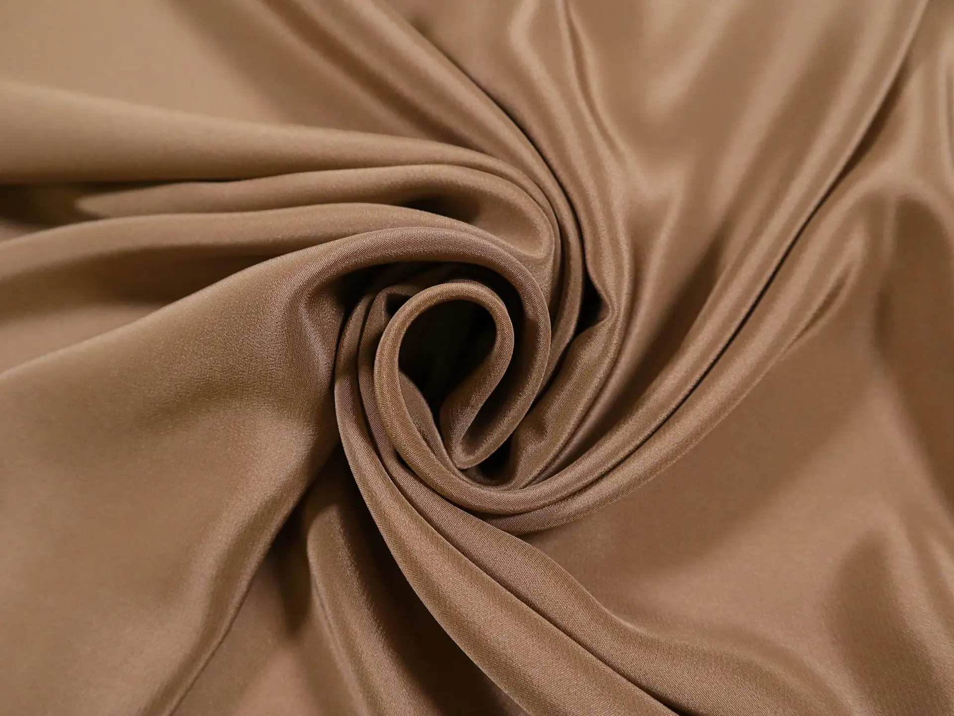 Silk Crepe de Chine in Saddle