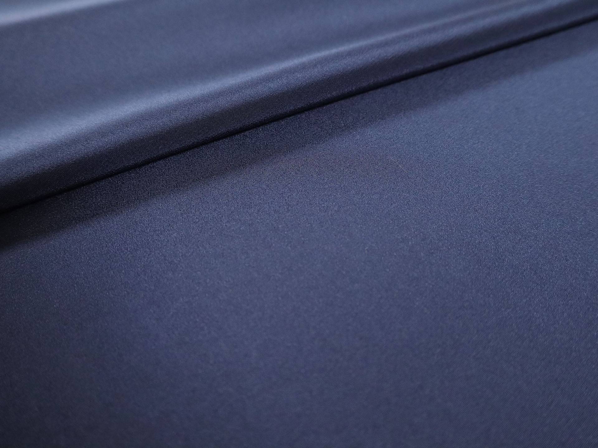 Silk Crepe de Chine in Prussian