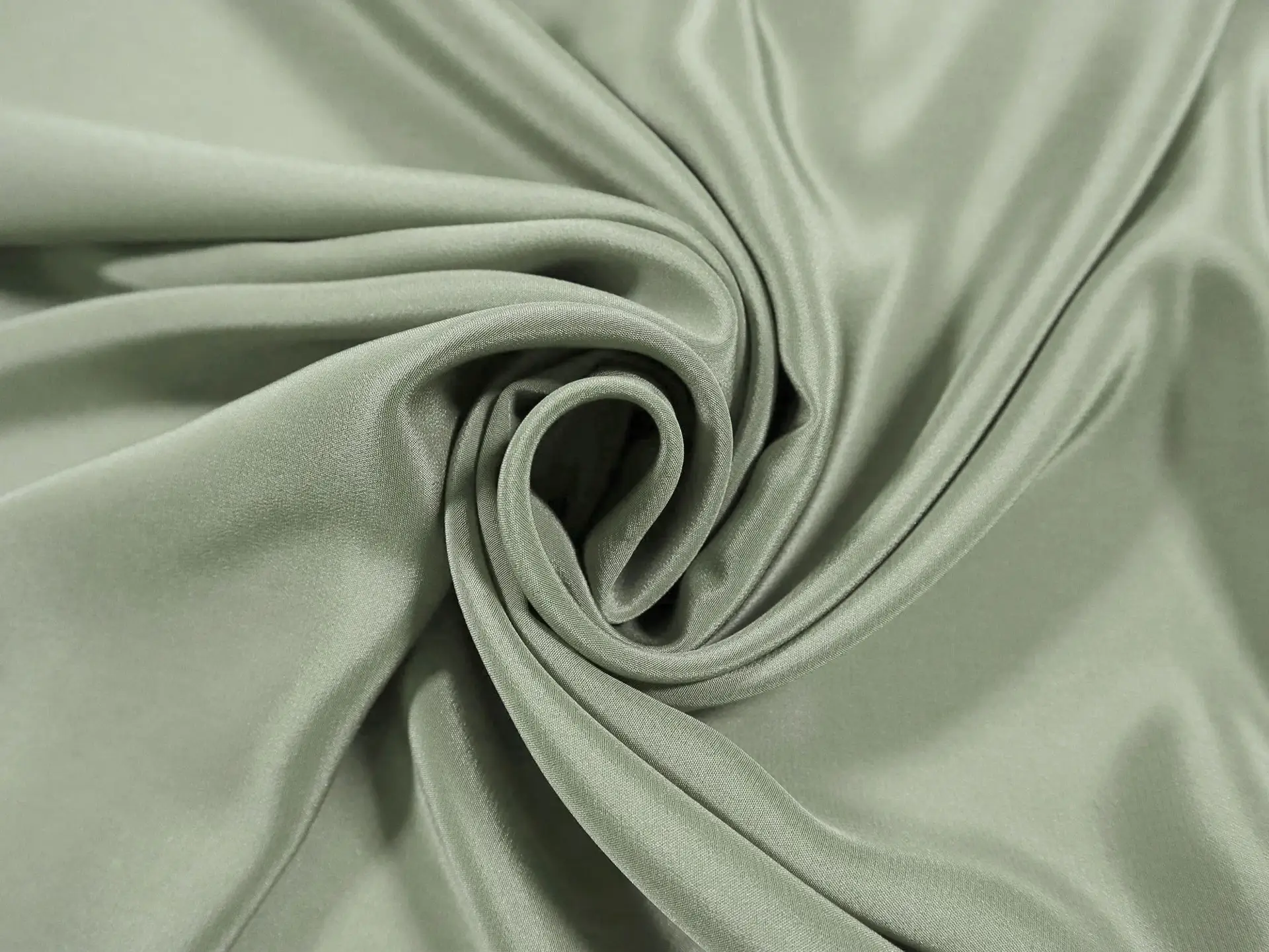Silk Crepe de Chine in Celadon