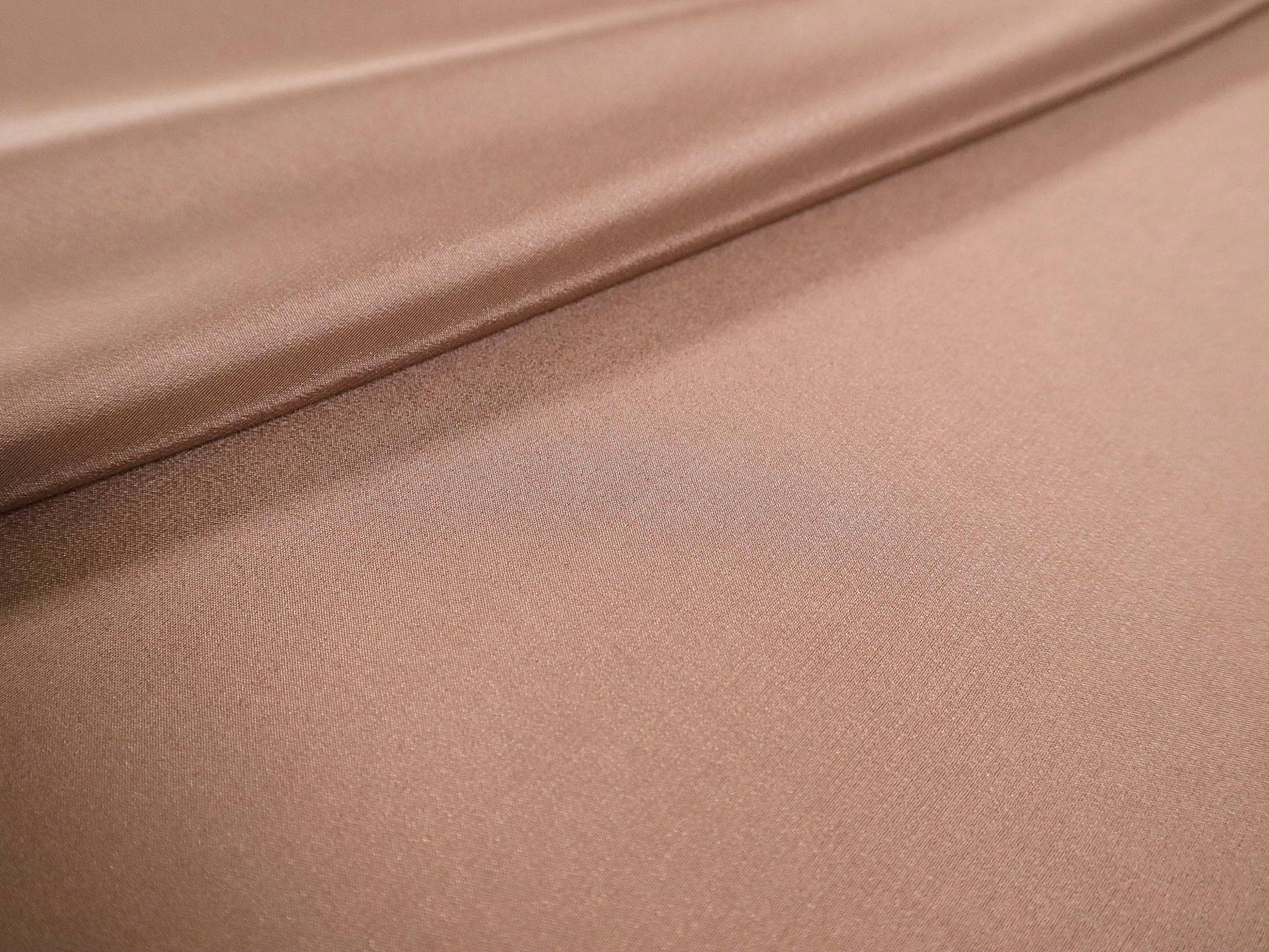 Silk Crepe de Chine in Sable