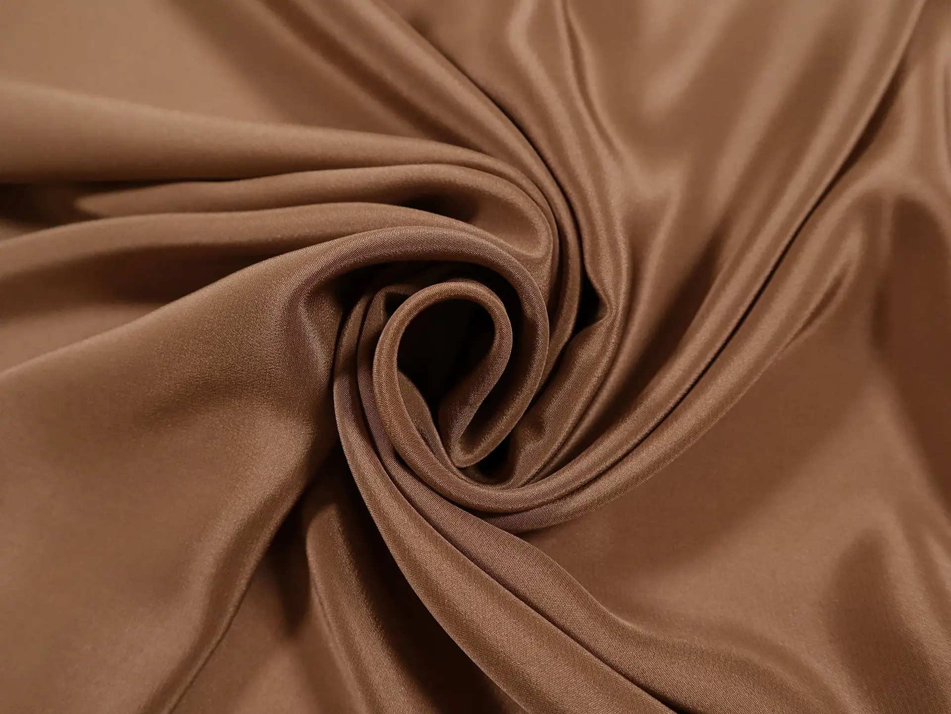 Silk Crepe de Chine in Mocha