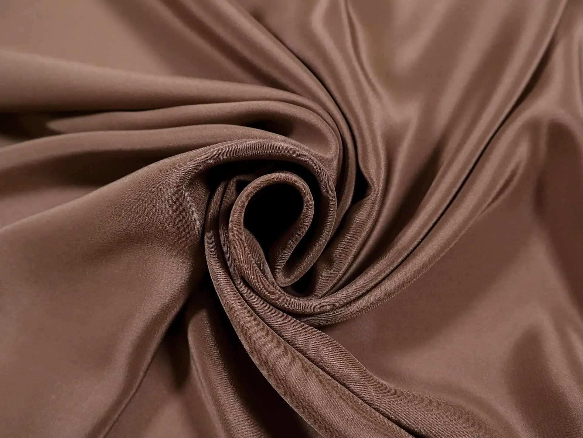 Silk Crepe de Chine in Chocolate
