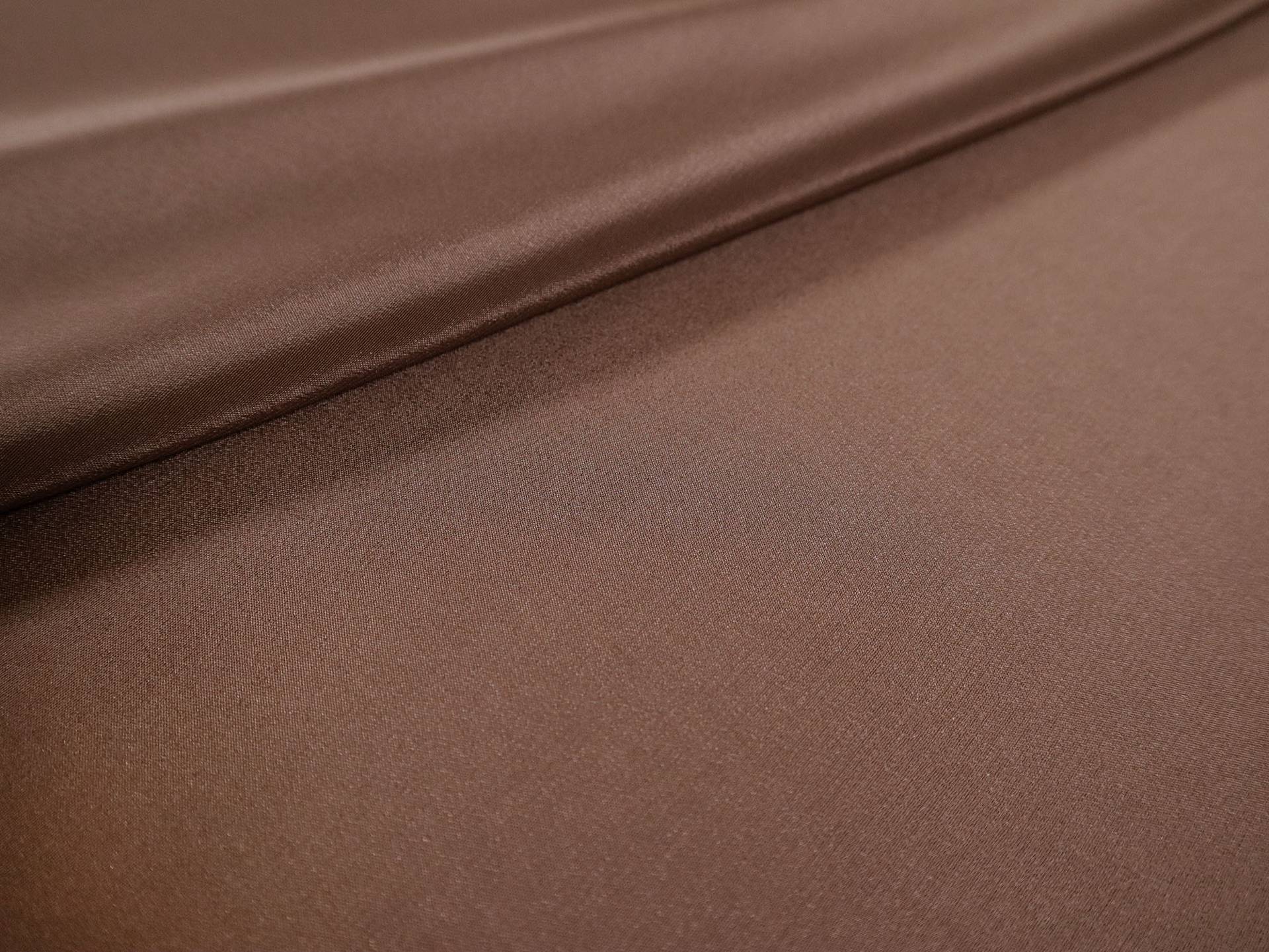 Silk Crepe de Chine in Chocolate