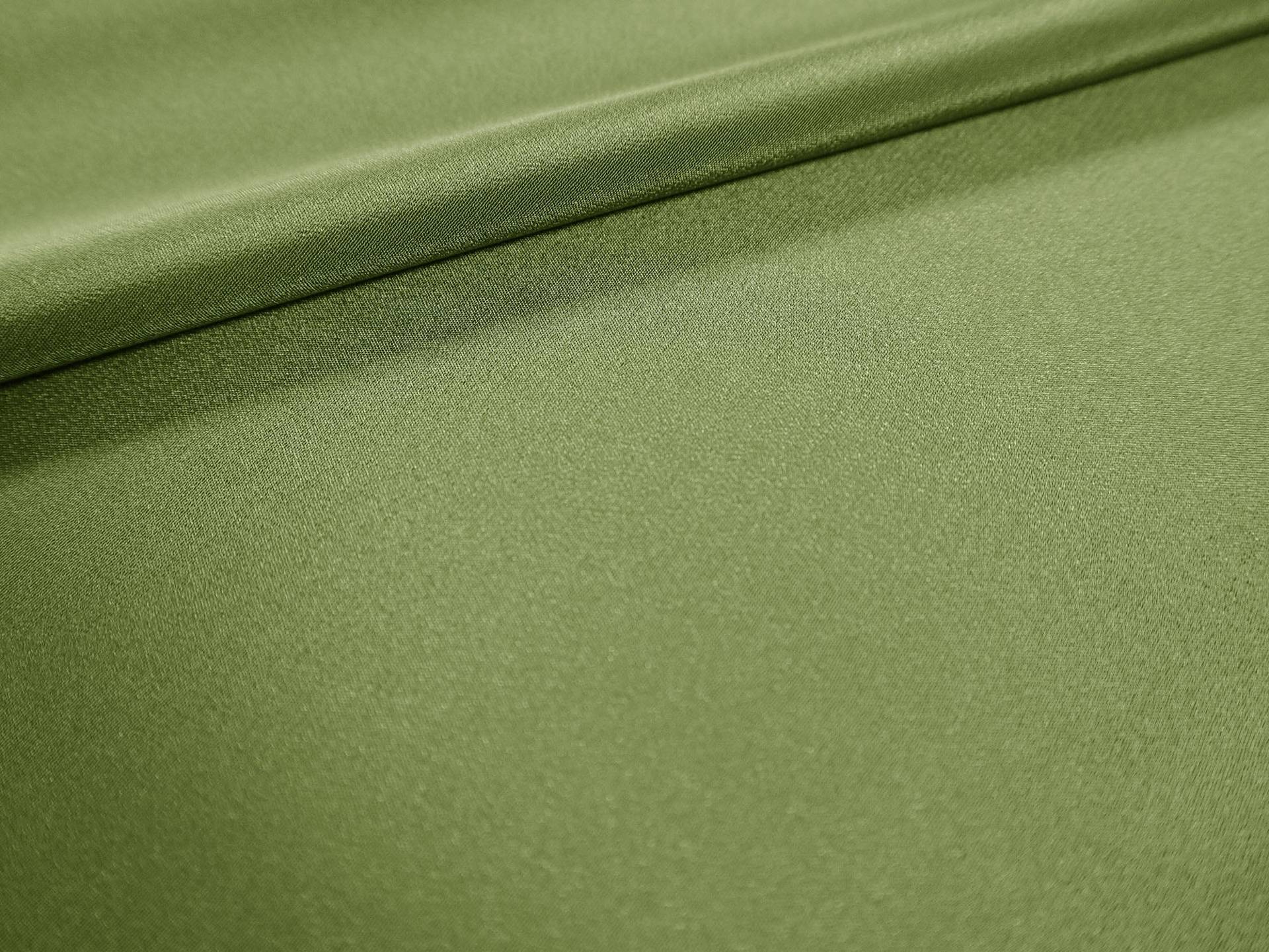 Silk Crepe de Chine in Avocado 