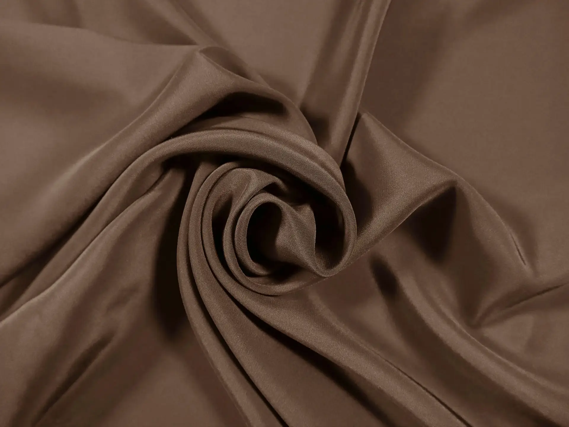 Silk Crepe de Chine in Coffee 