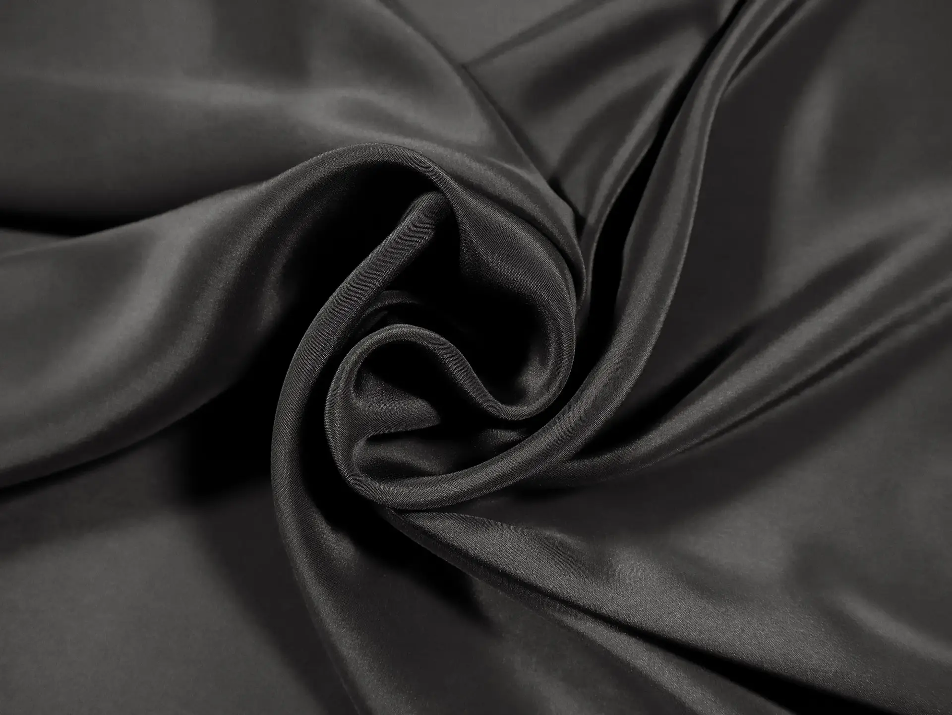 Silk Crepe de Chine in Black