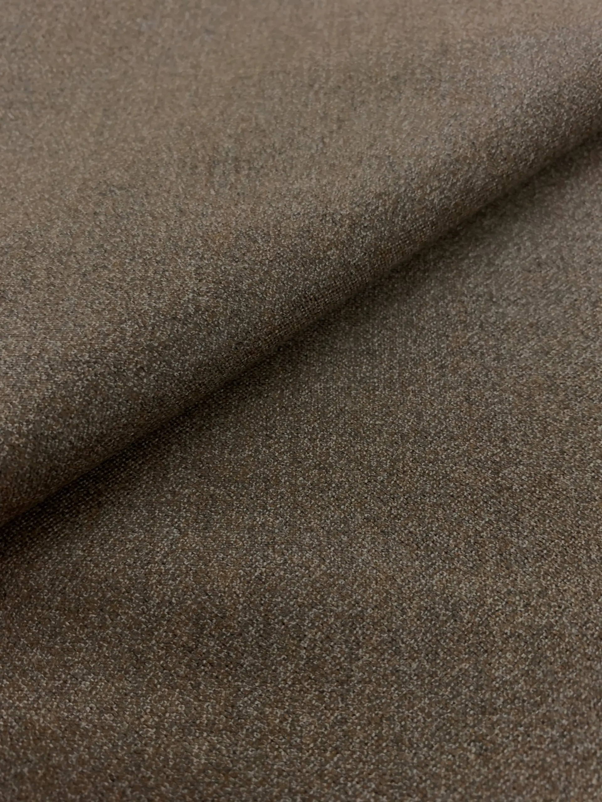 "Cerruti" Wool Laquered in Heather Toast
