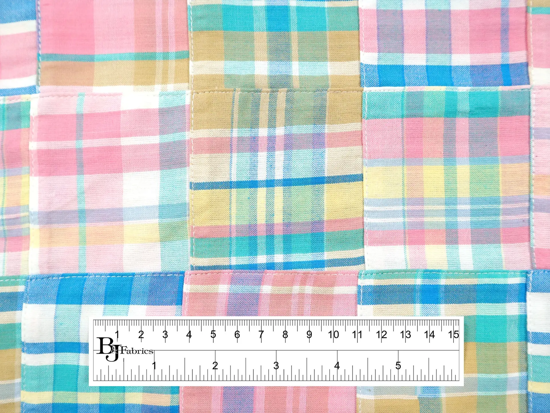 Cotton Patchwork Plaid in Sorbet