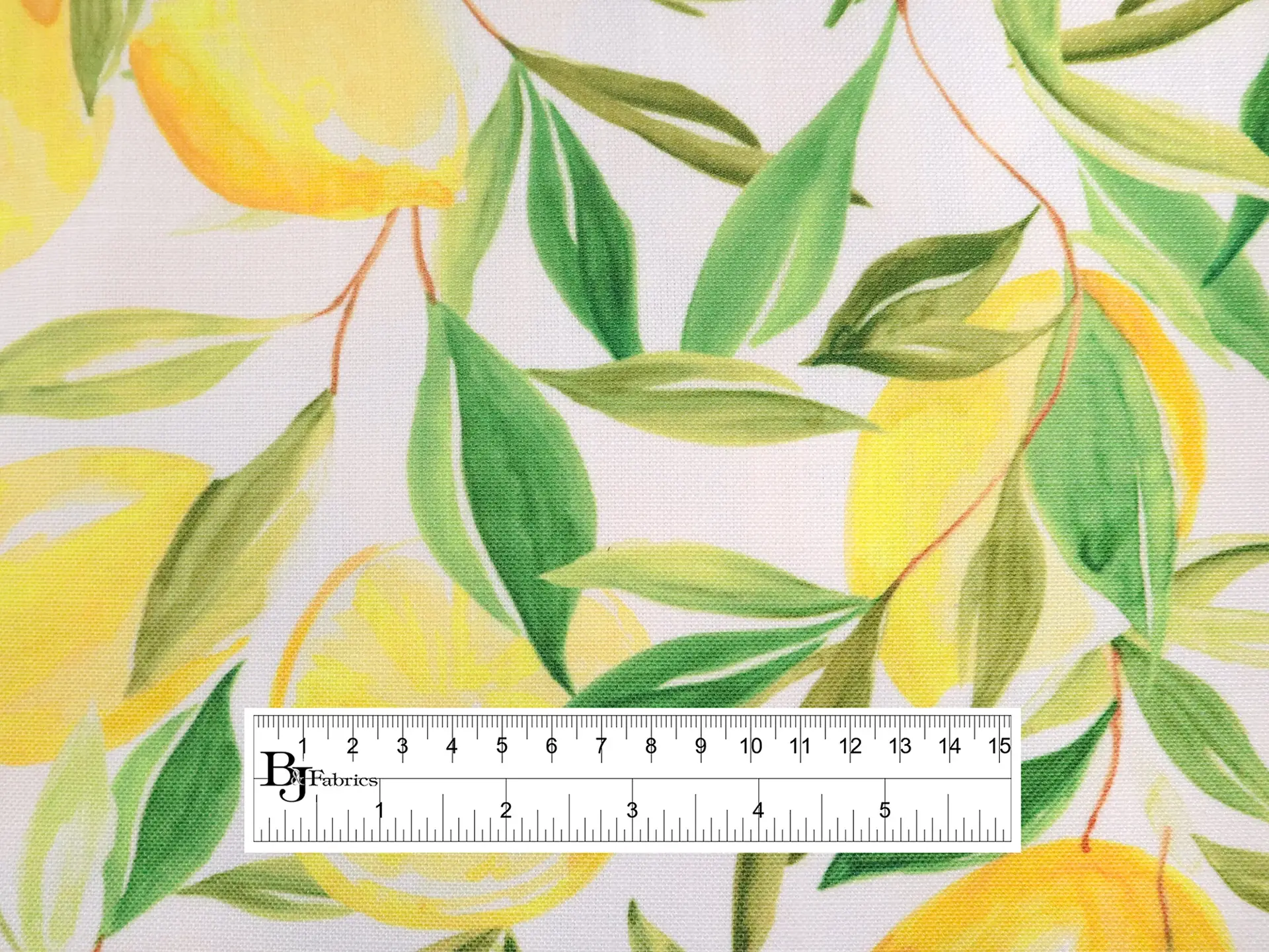 Polyester Canvas with Lemon Tree Print