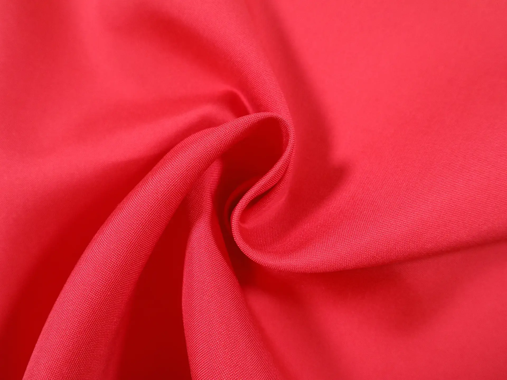 Italian Silk Douppioni in Bright Red