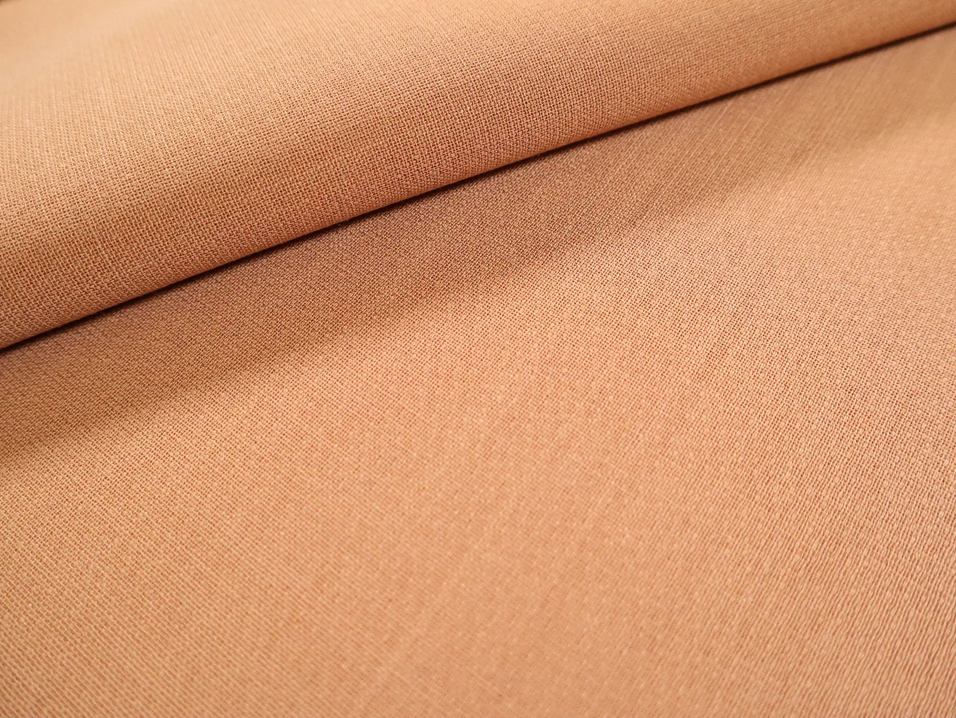 Wool Double Crepe in Caramel