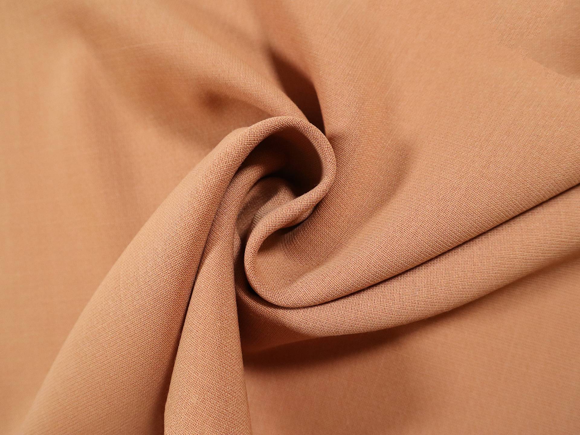 Wool Double Crepe in Caramel