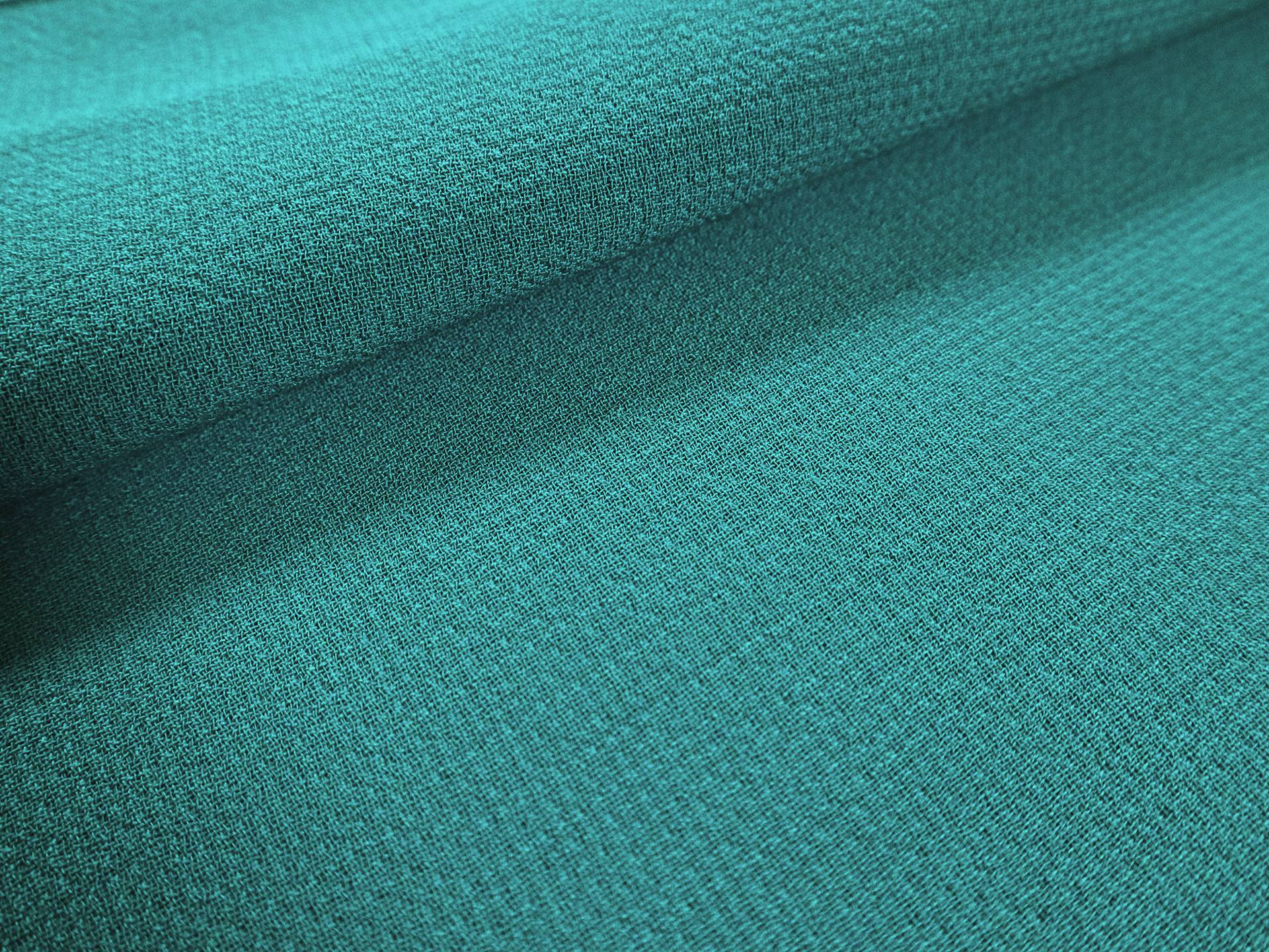 Wool Double Crepe in Green Teal