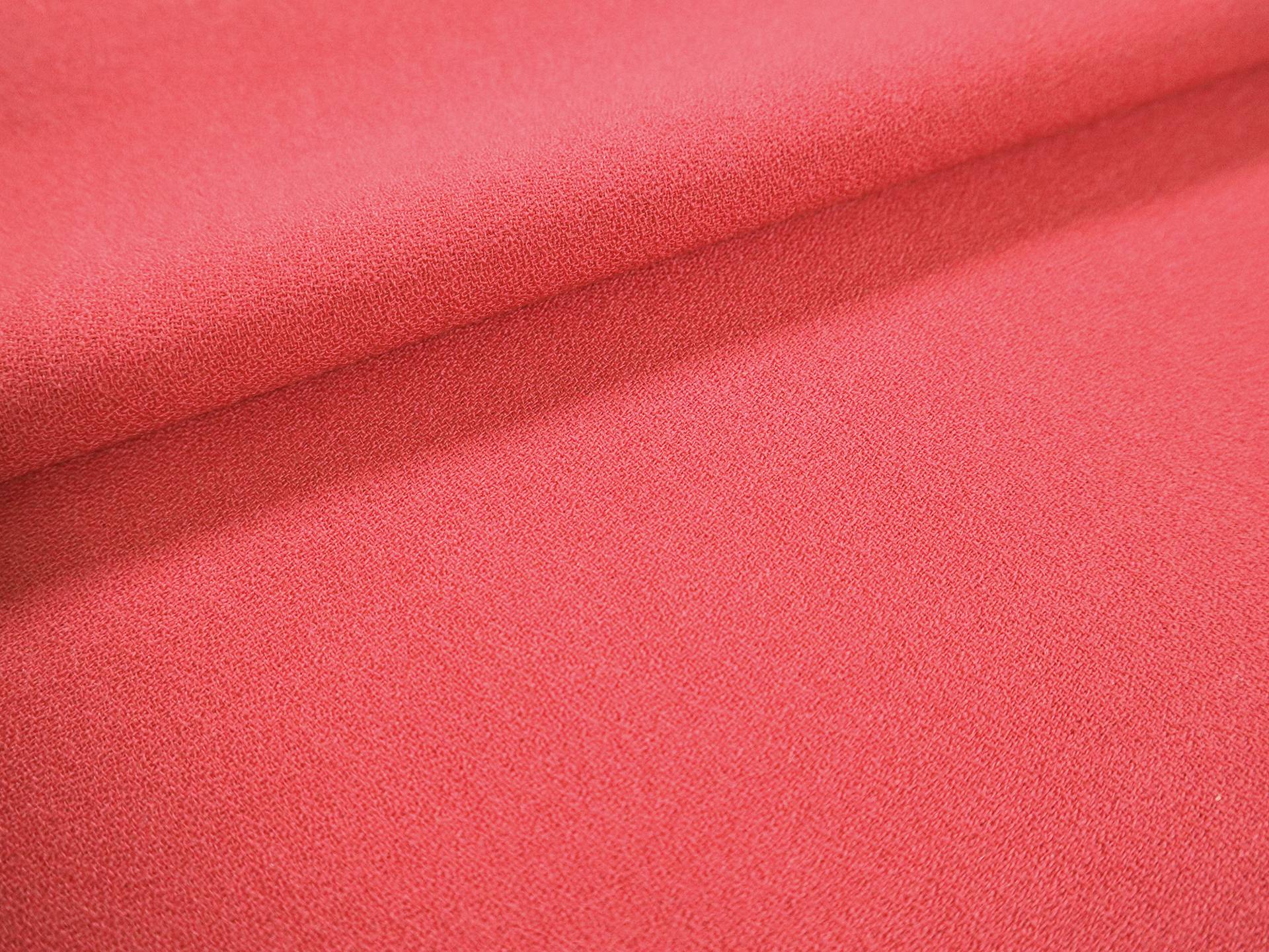 Wool Crepe in Coral