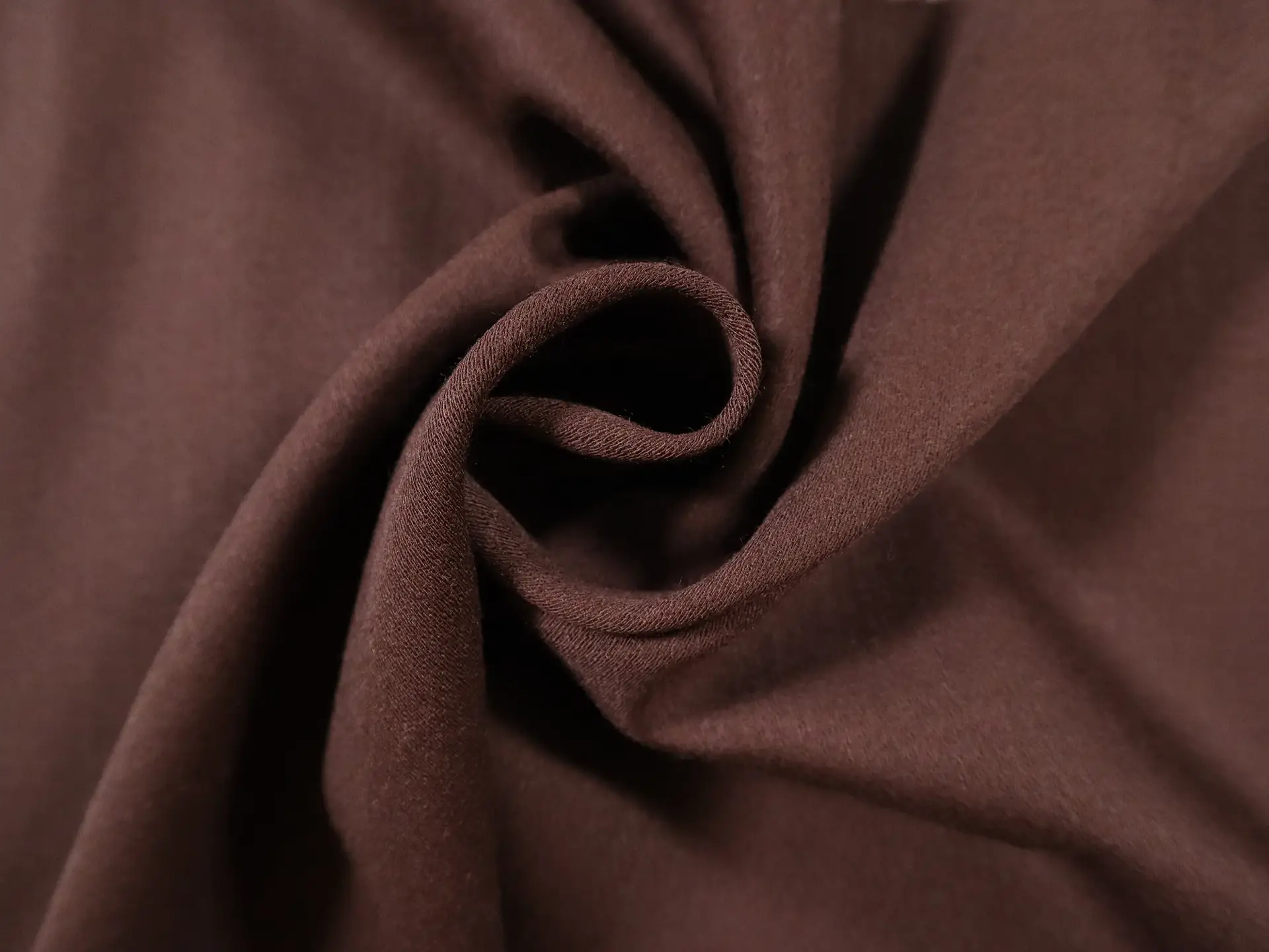 Wool Satin Crepe in Maroon