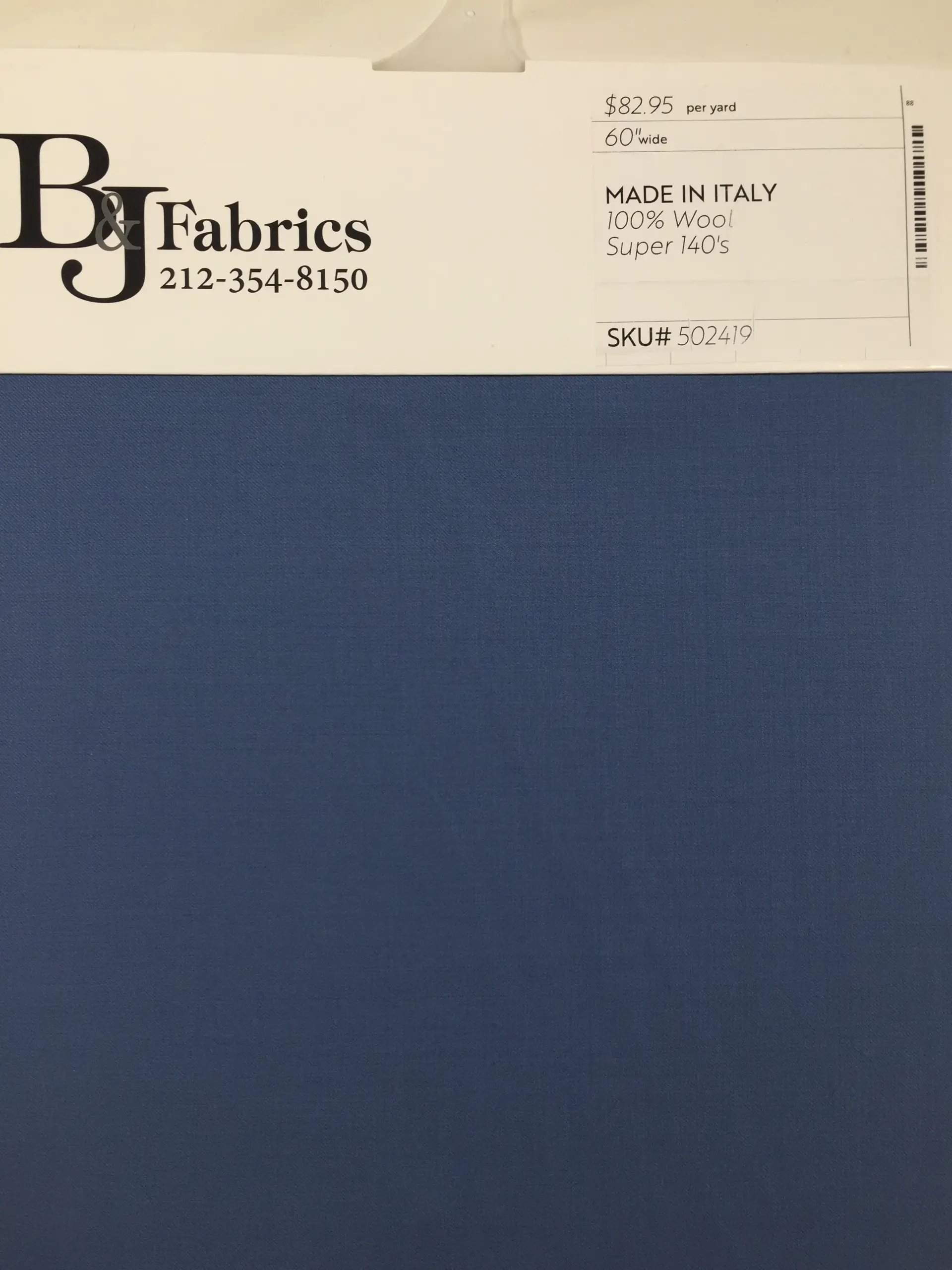 MADE IN ITALY 100% WOOL  SUPER 140s