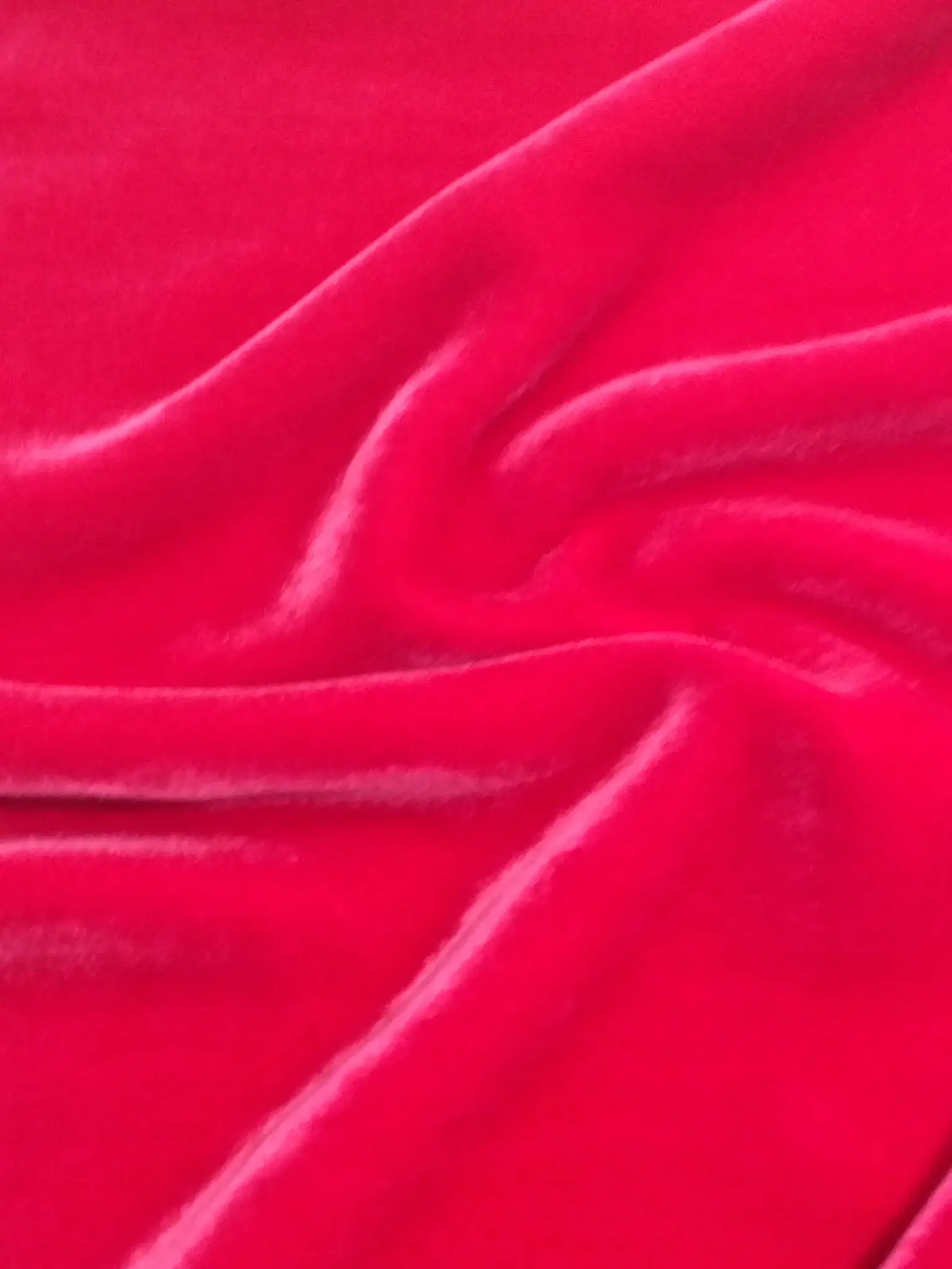 Silk Rayon Velvet in Fuchsia