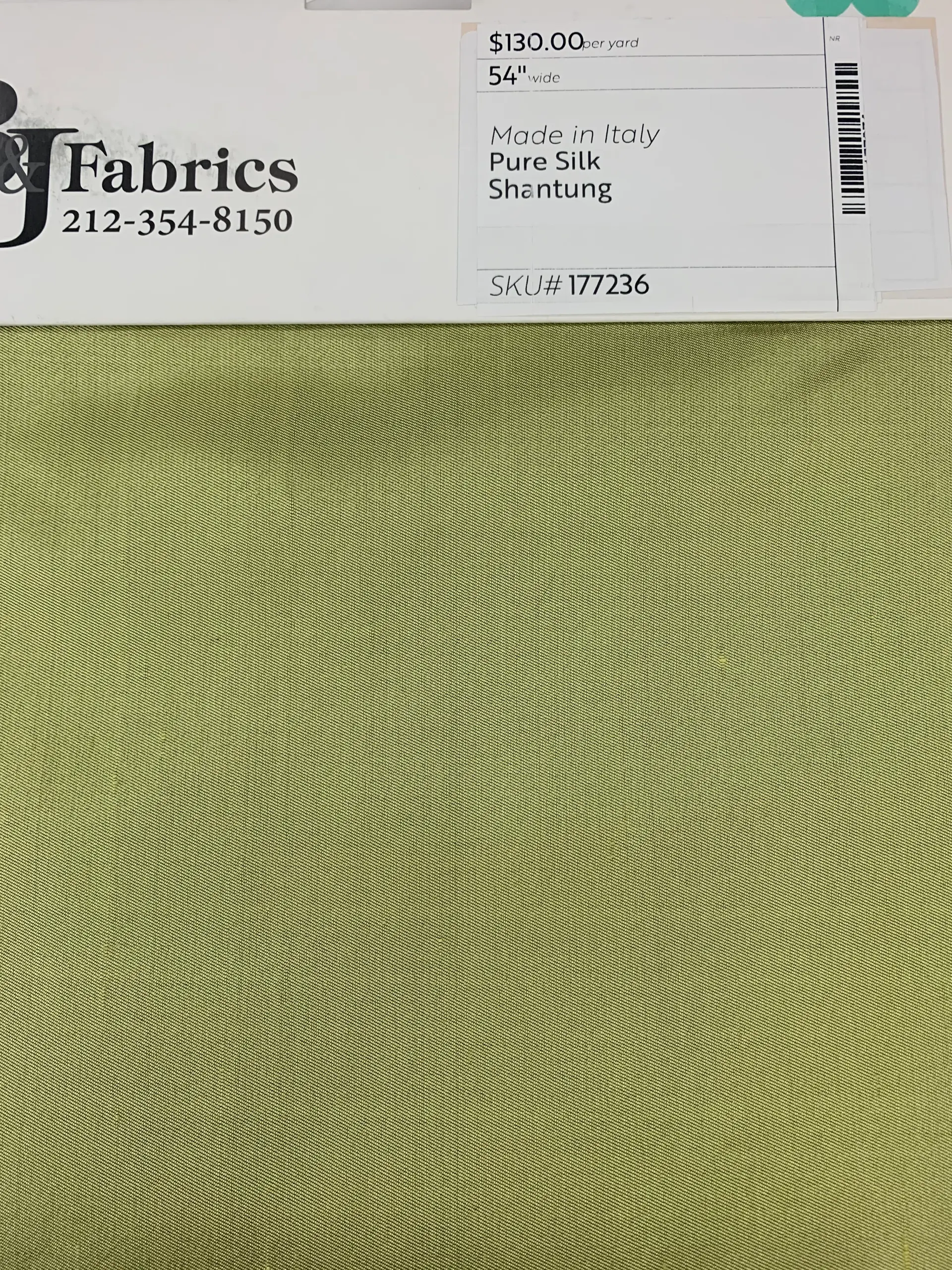 Made in Italy Pure Silk Shantung