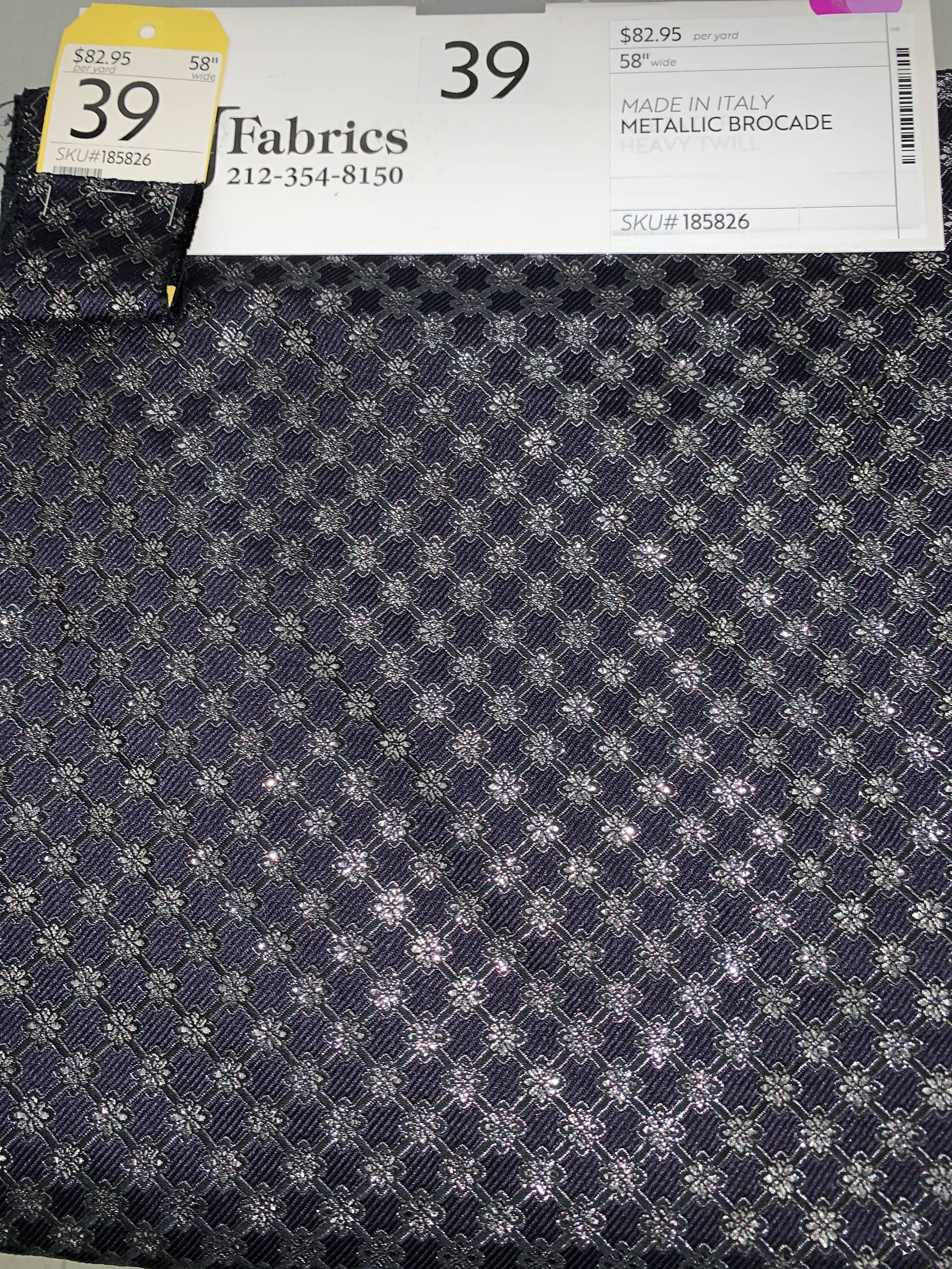 MADE IN ITALY METALLIC BROCADE
