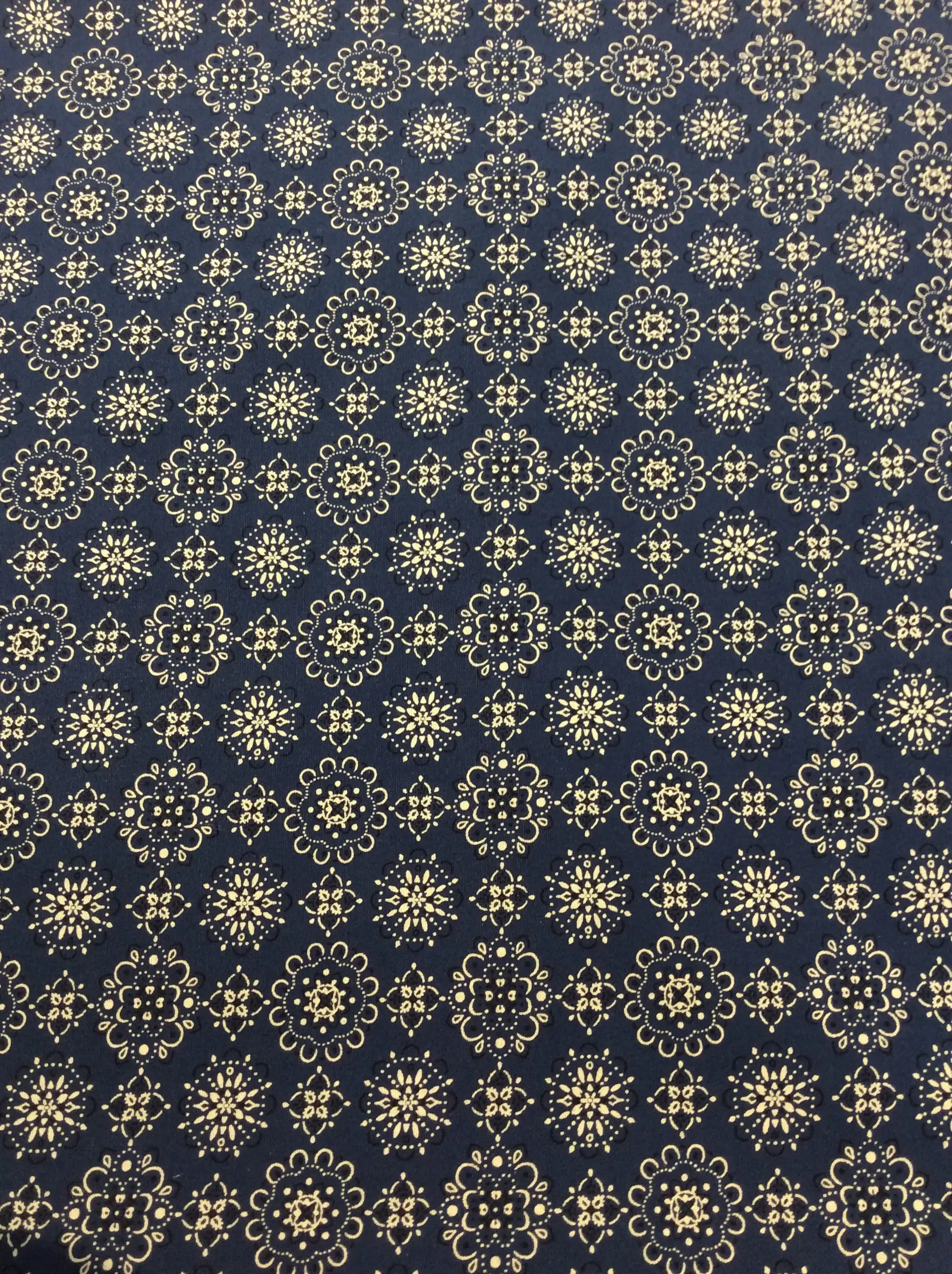 Japanese Cotton Broadcloth Blue Bandana Print