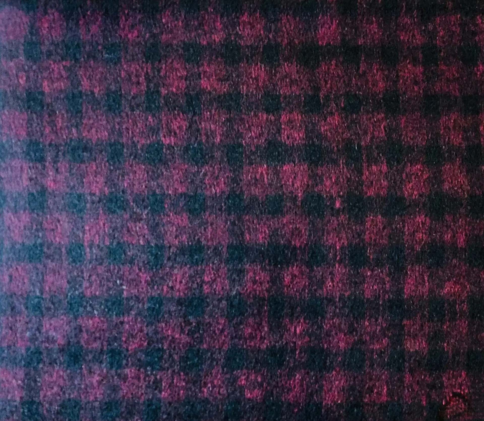 Wool Polymix Coating in Black Wine