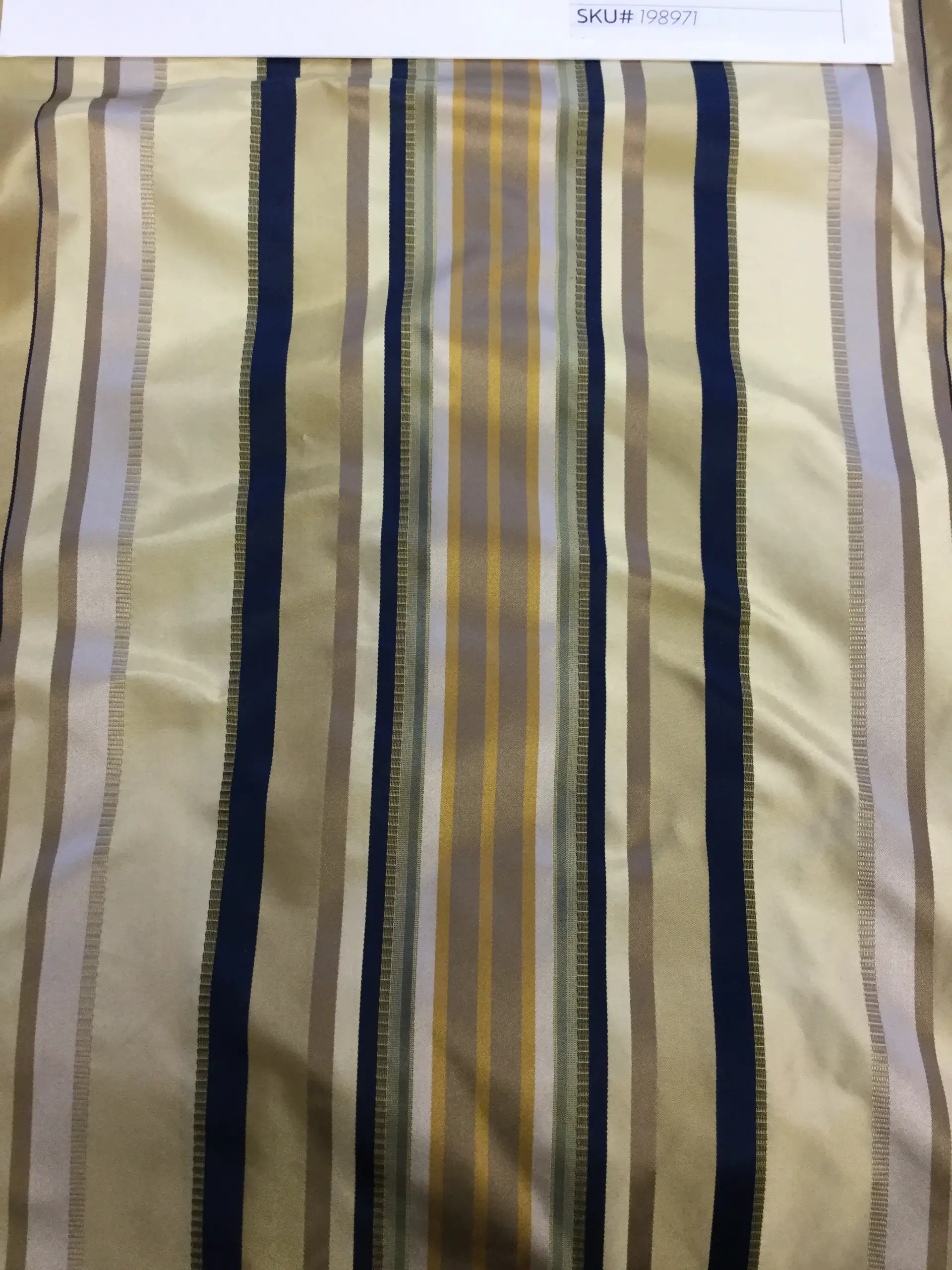100% SILK TAFFETA STRIPE