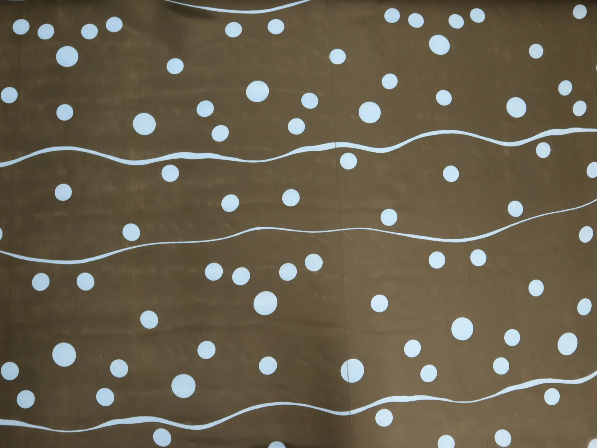Vintage Silk Satin Organza Print