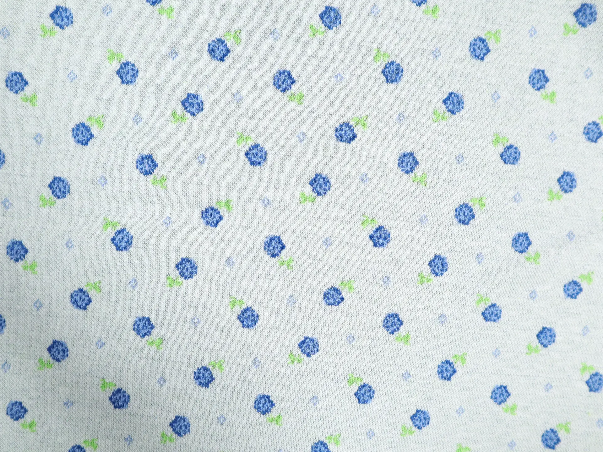 Austrian Cotton Lycra Knit with Floral Design
