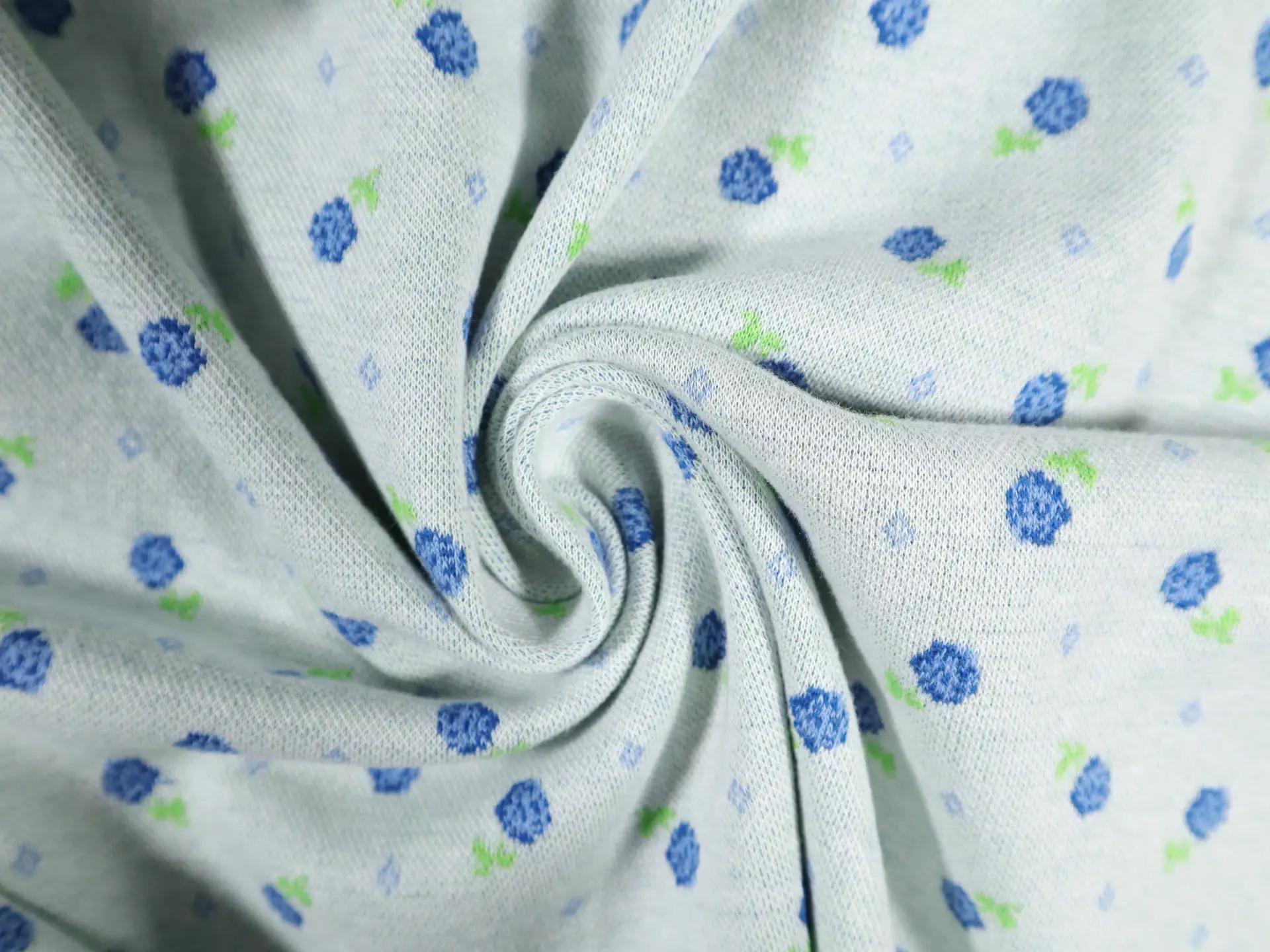 Austrian Cotton Lycra Knit with Floral Design