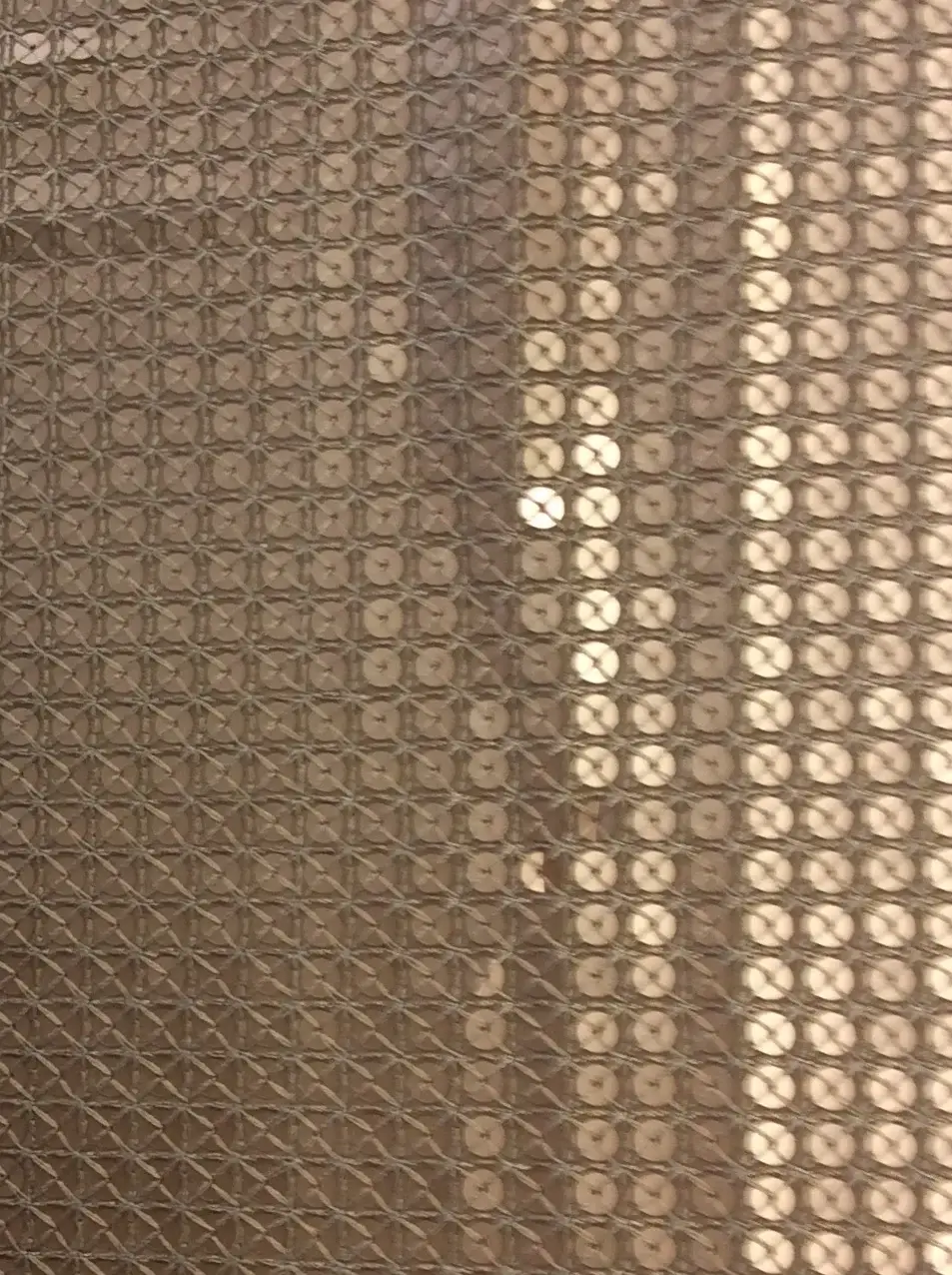 Matte Sequins on Polyester Chiffon in Gold