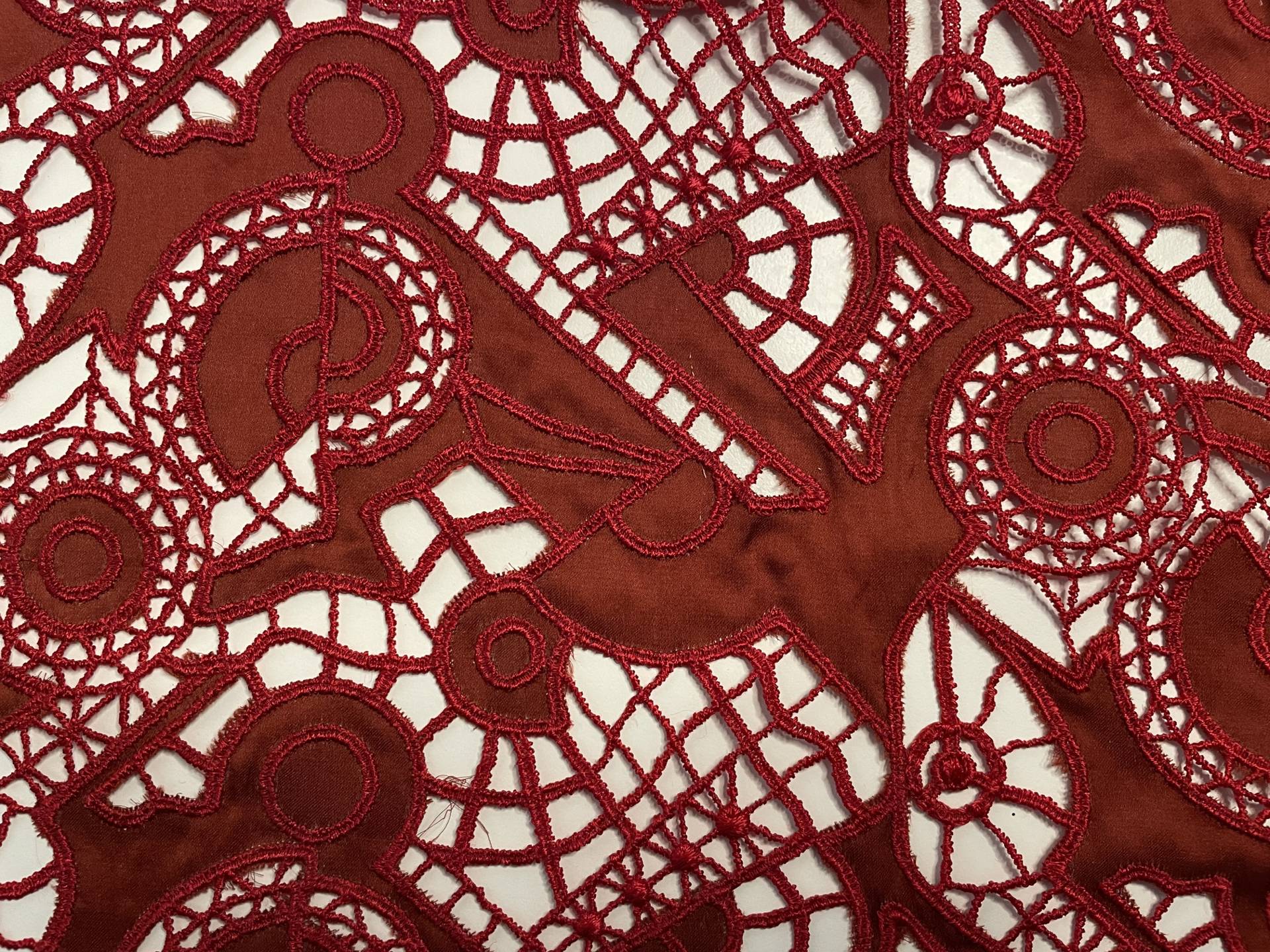 Embroidered Silk Cutout 