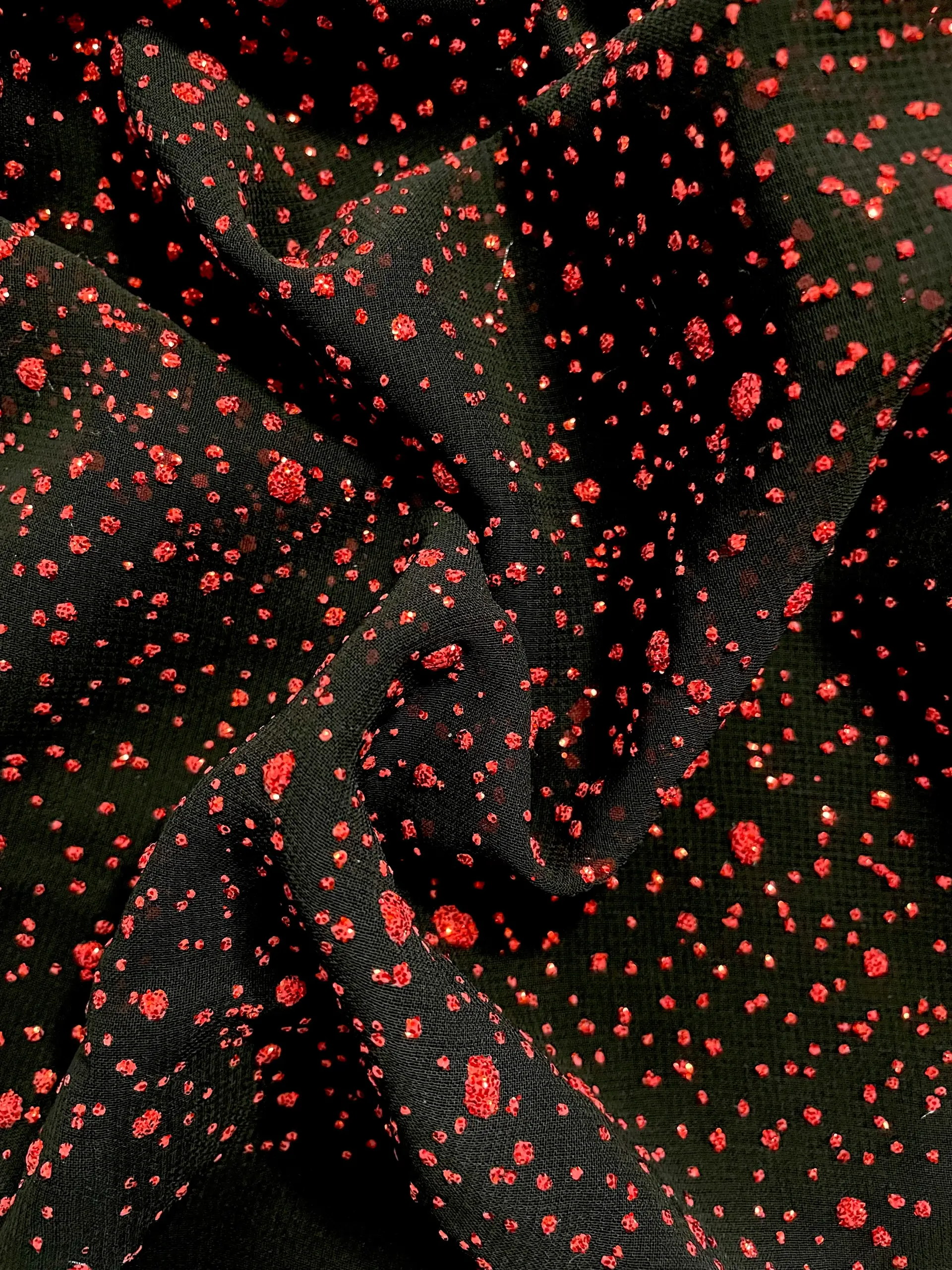 Cracked Ice on Silk Chiffon