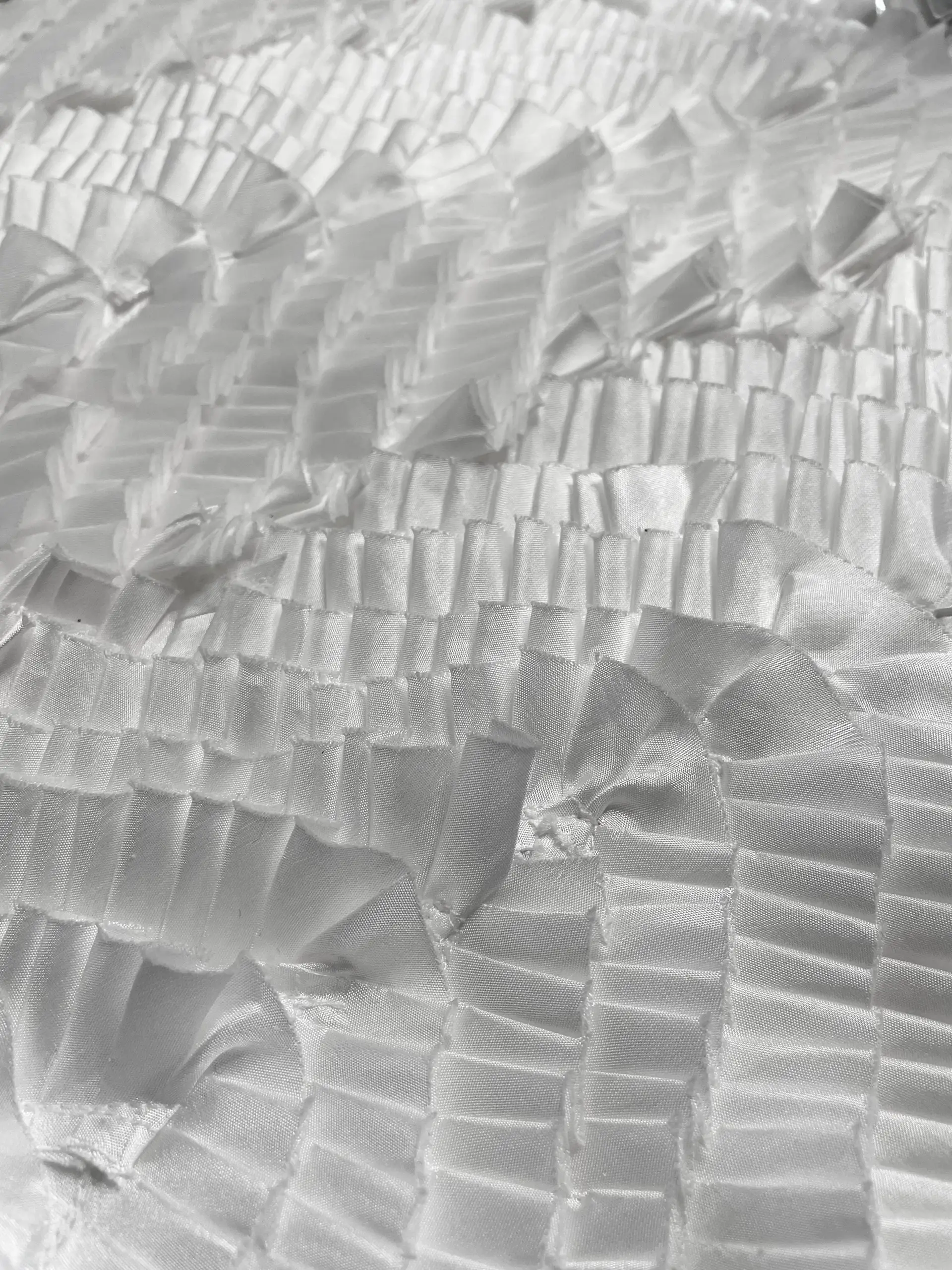 Novelty Pleated Polyester Habutai
