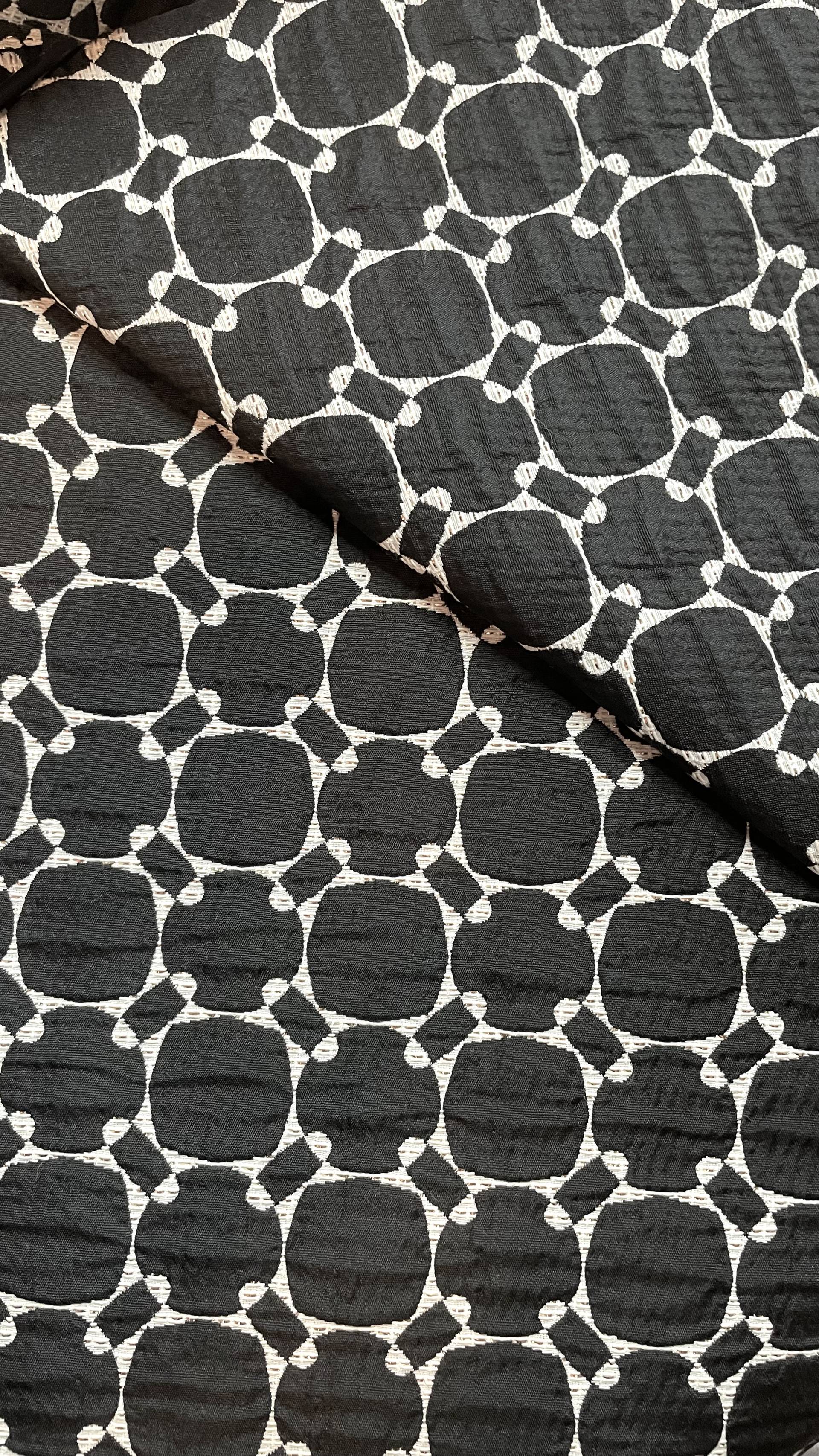 Metallic Geometric Brocade
