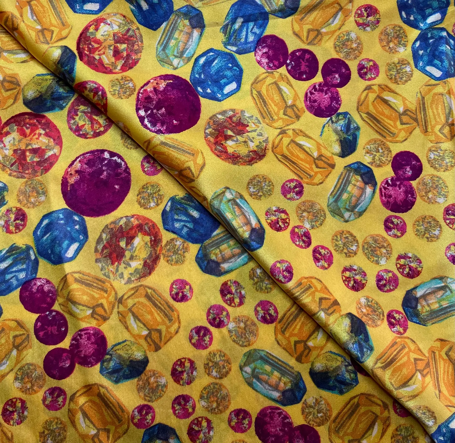 Printed Silk Charmeuse