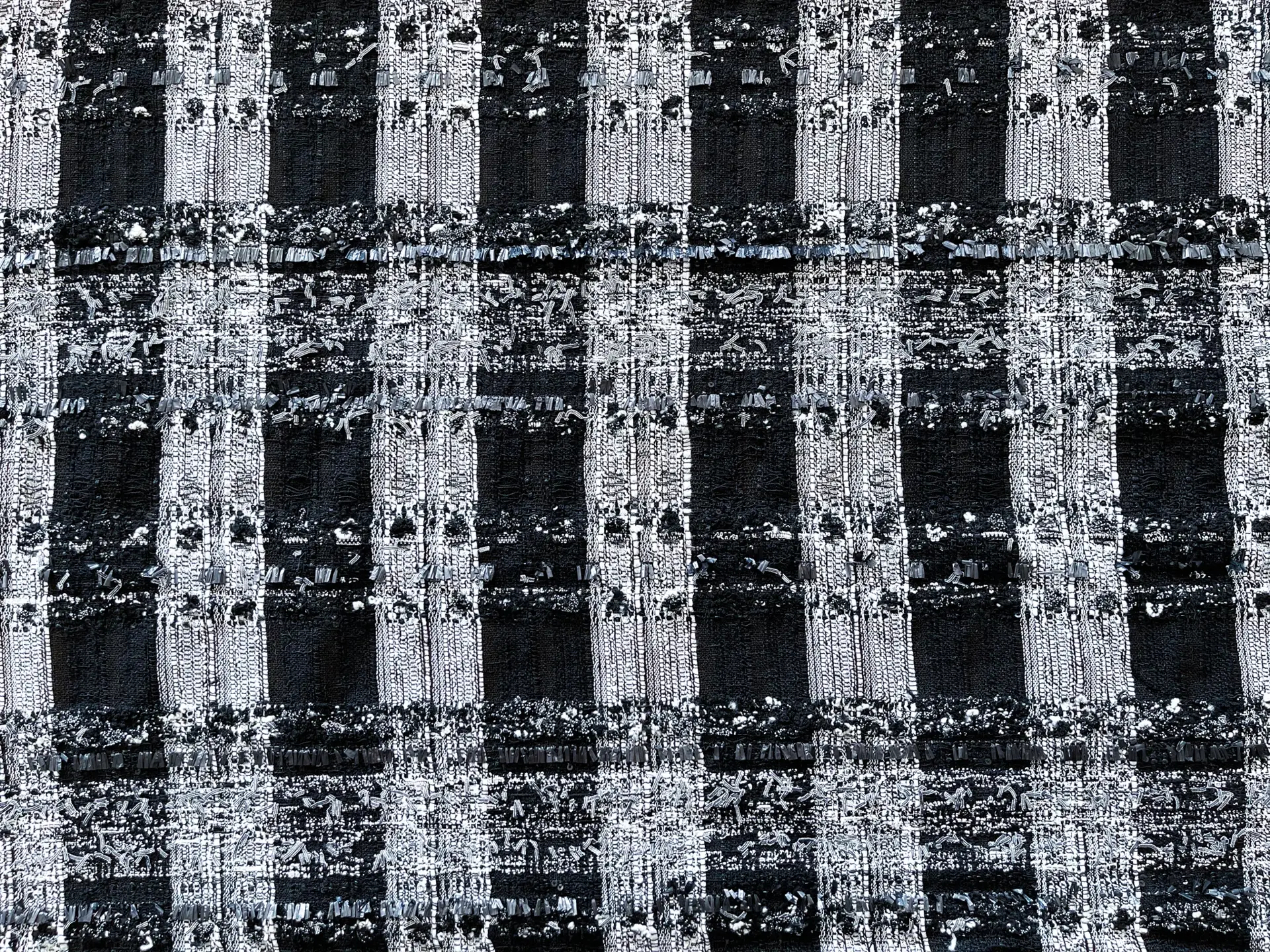 Black and White Couture Tweed