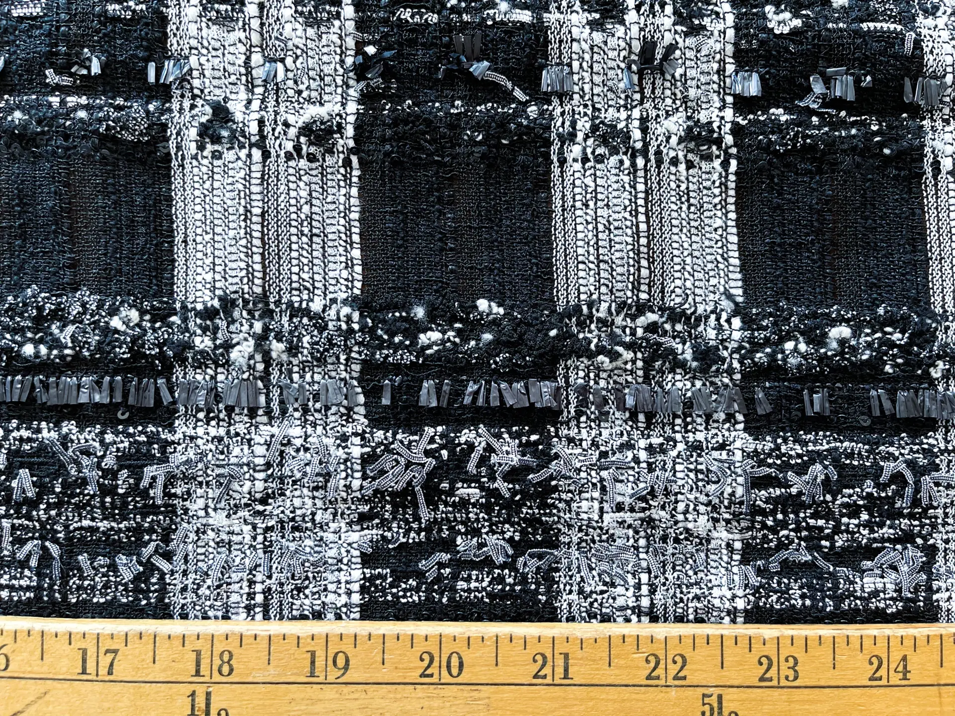 Black and White Couture Tweed