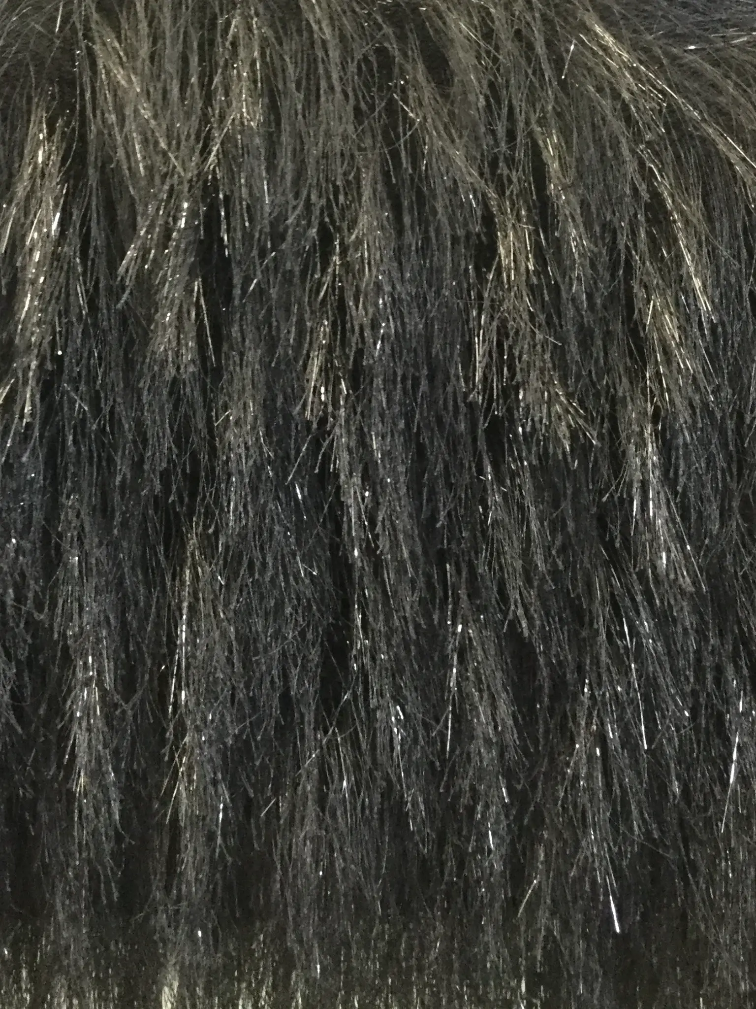 Polyester Lurex Eyelash in Black